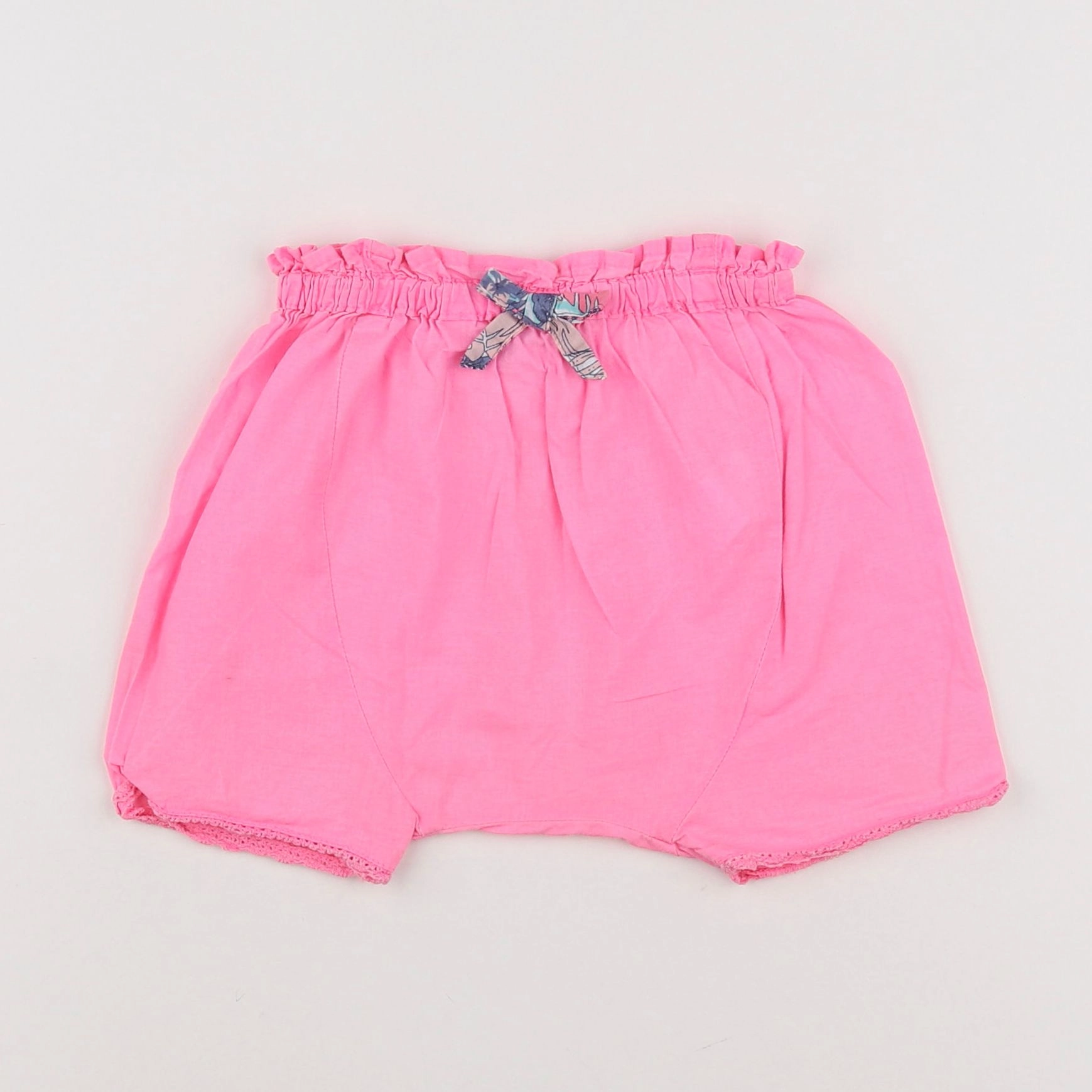 Tape à l'oeil - short rose fluo - 9 mois