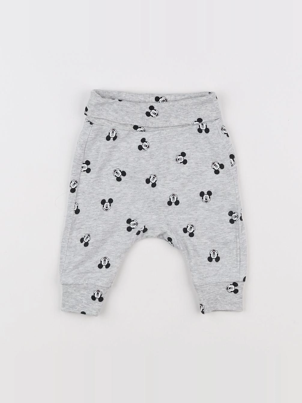 H&M - sarouel gris - 0/1 mois