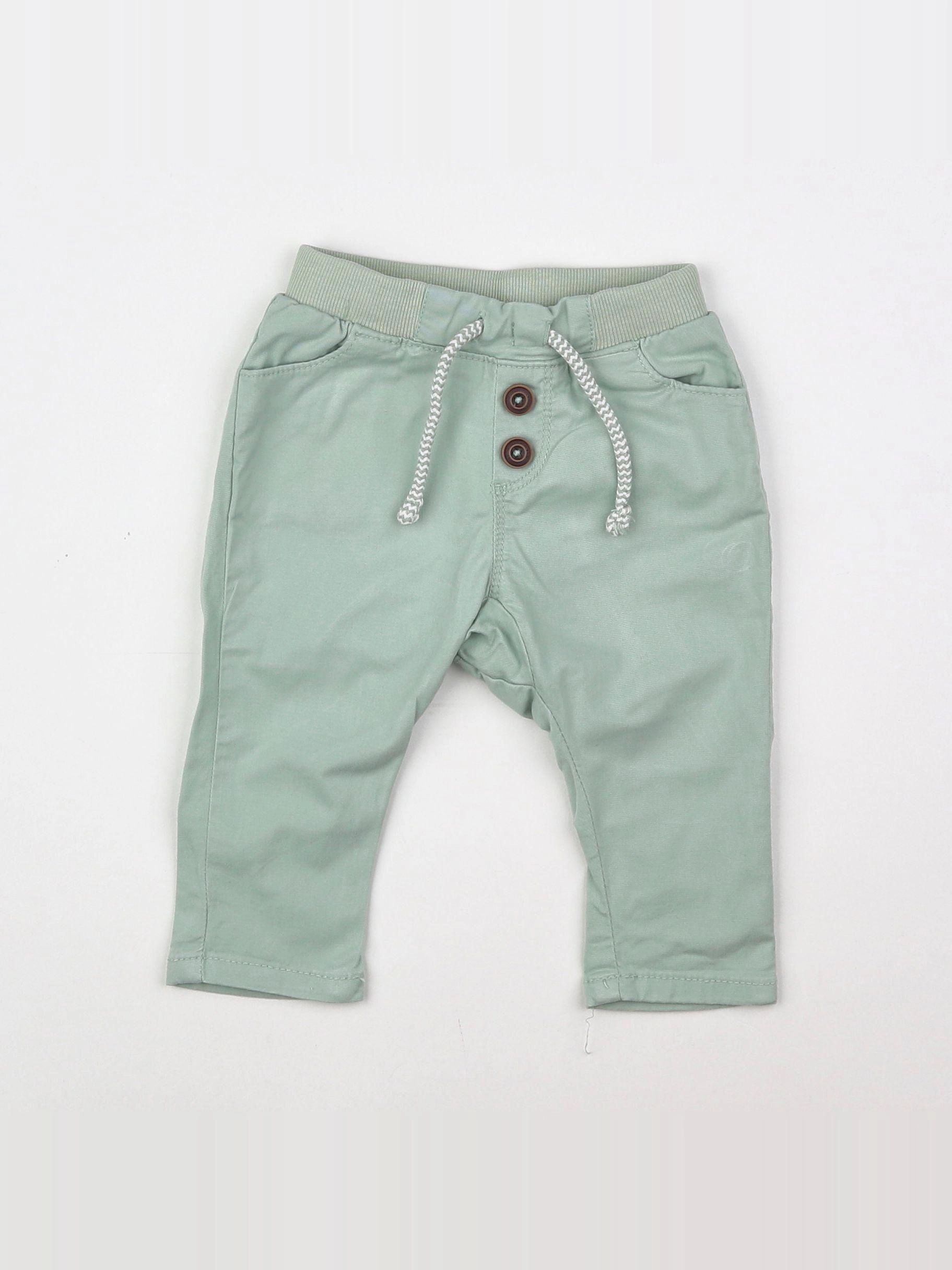 Tape à l'oeil - pantalon vert - 6 mois