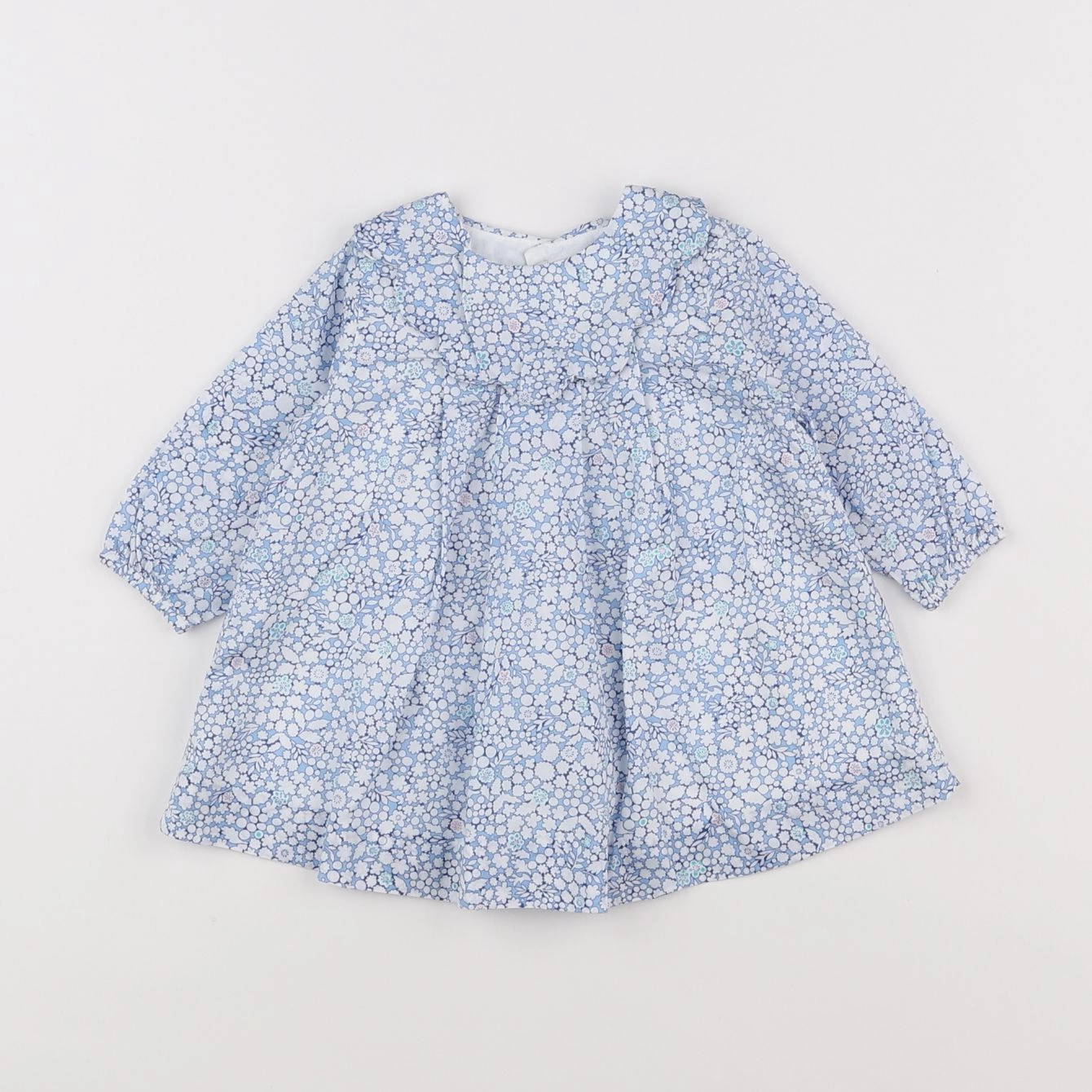 Jacadi - robe bleu, blanc - 3 mois