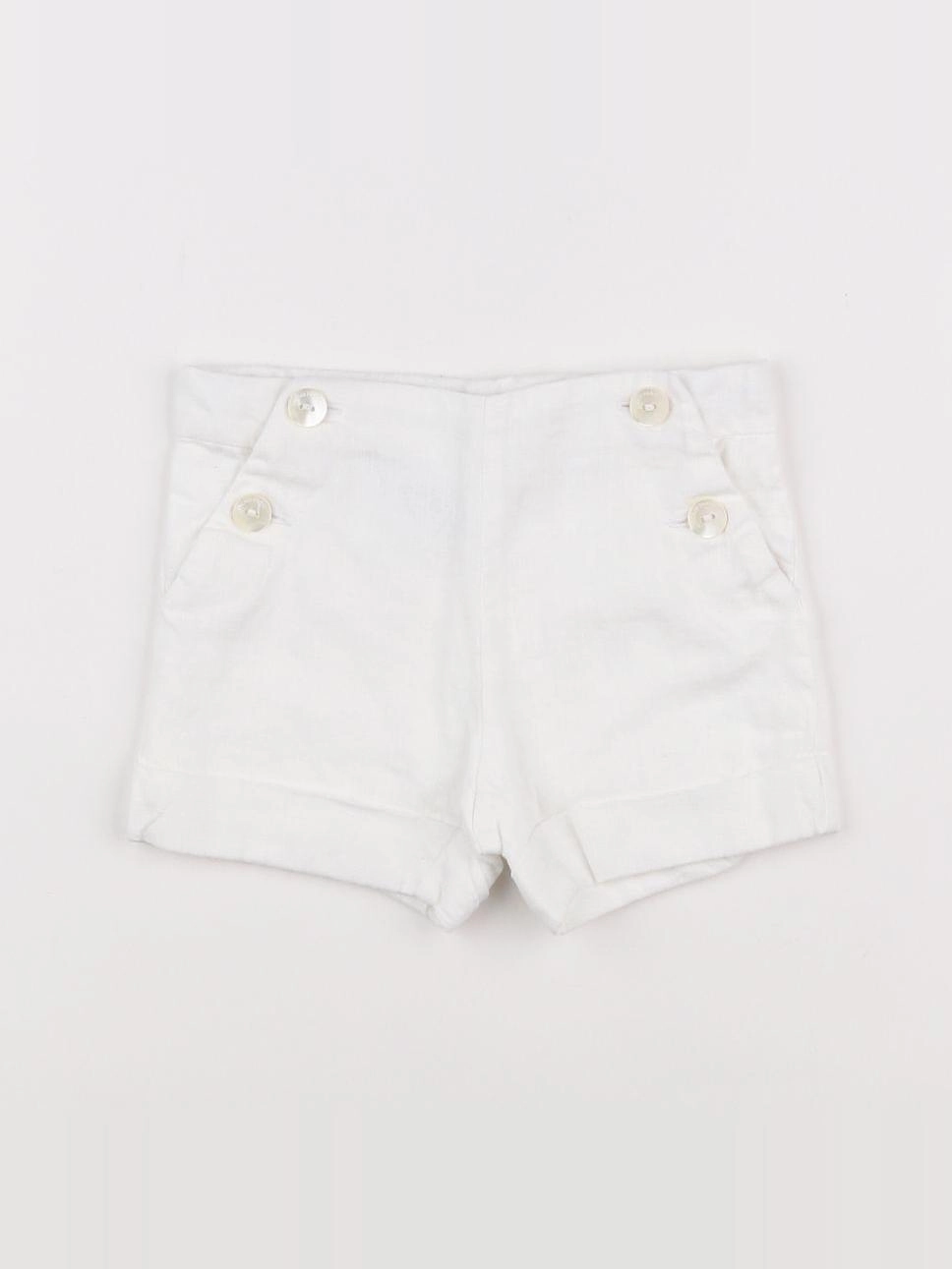 Jacadi - short blanc - 12 mois