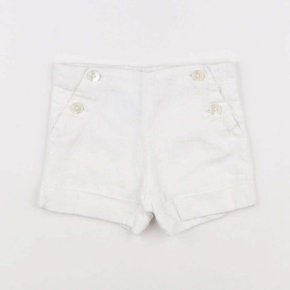 Jacadi - short blanc - 12 mois