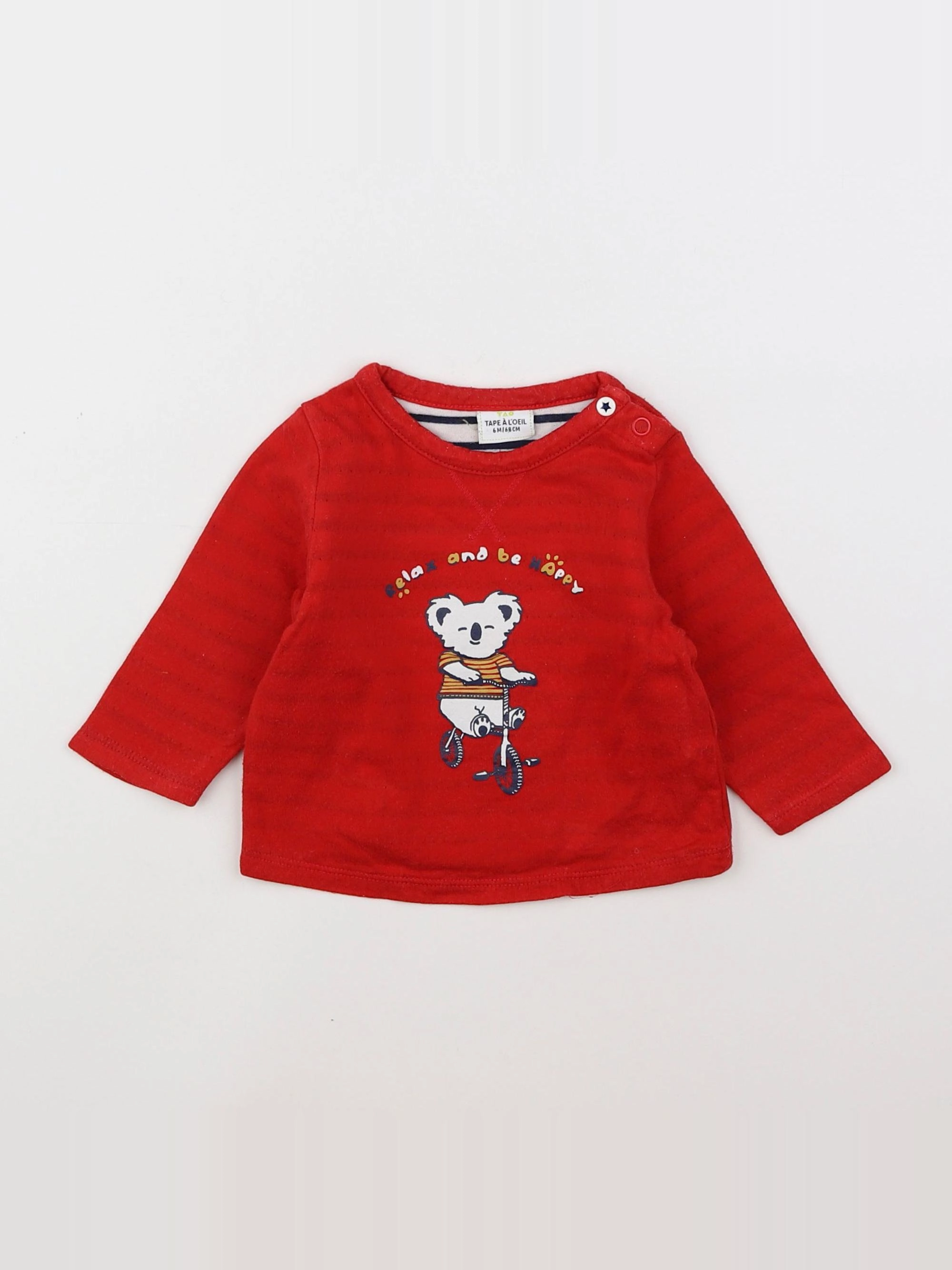 Tape à l'oeil - tee-shirt rouge - 6 mois