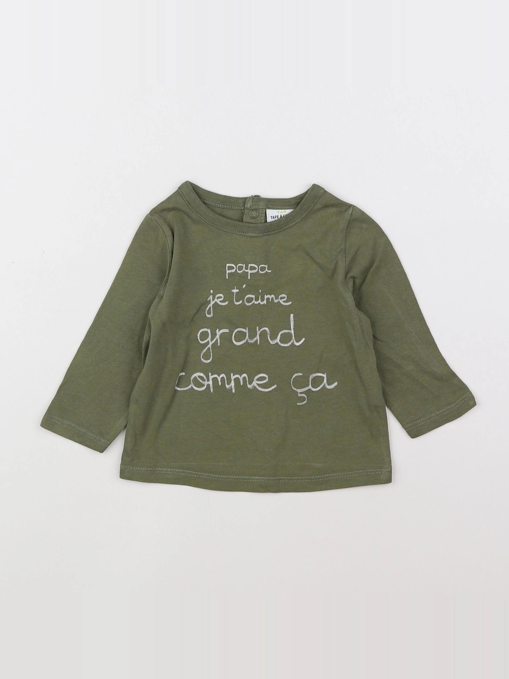 Tape à l'oeil - tee-shirt vert - 6 mois
