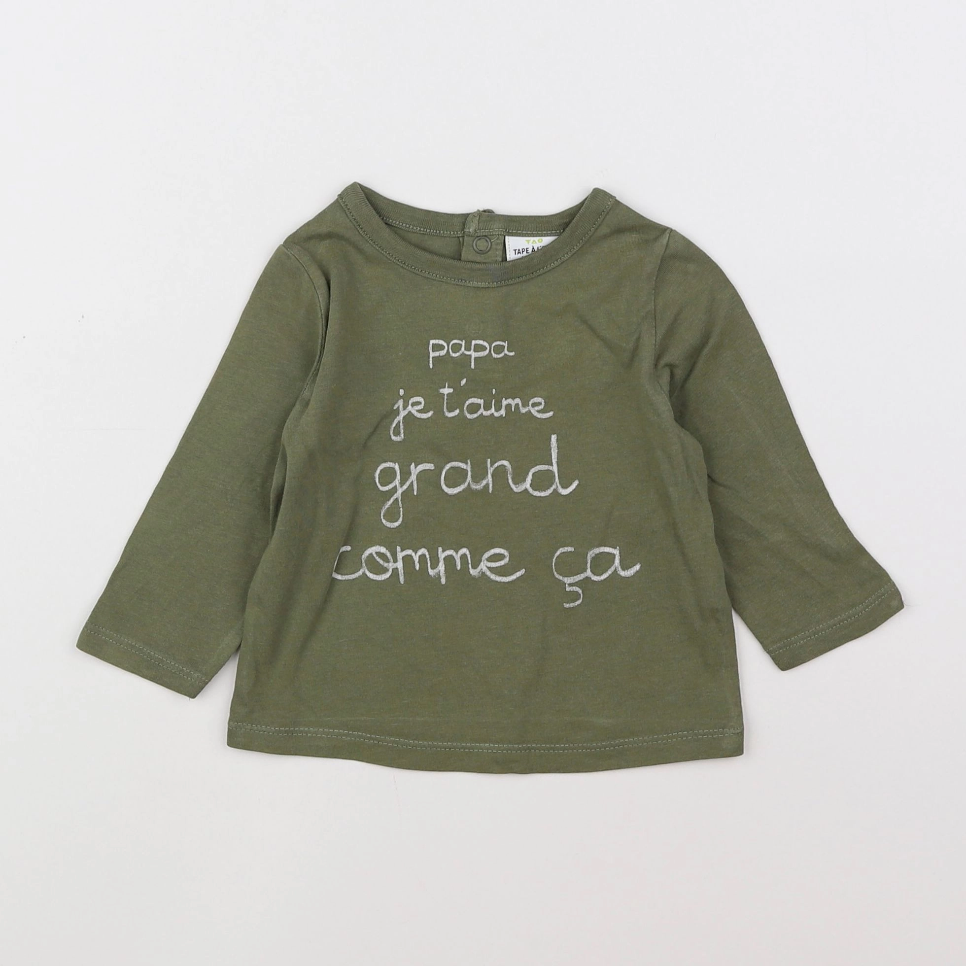 Tape à l'oeil - tee-shirt vert - 6 mois