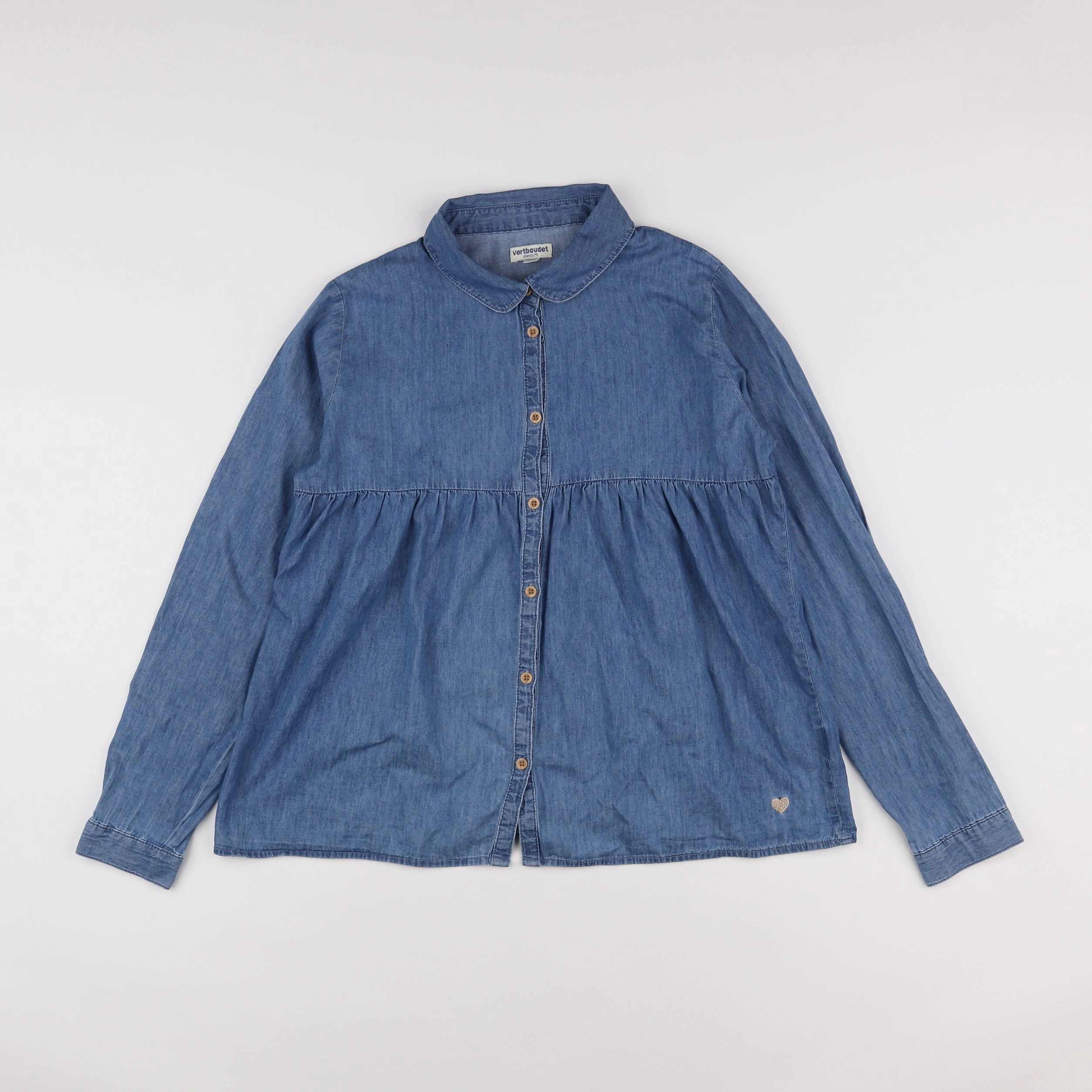 Vertbaudet - blouse bleu - 14 ans