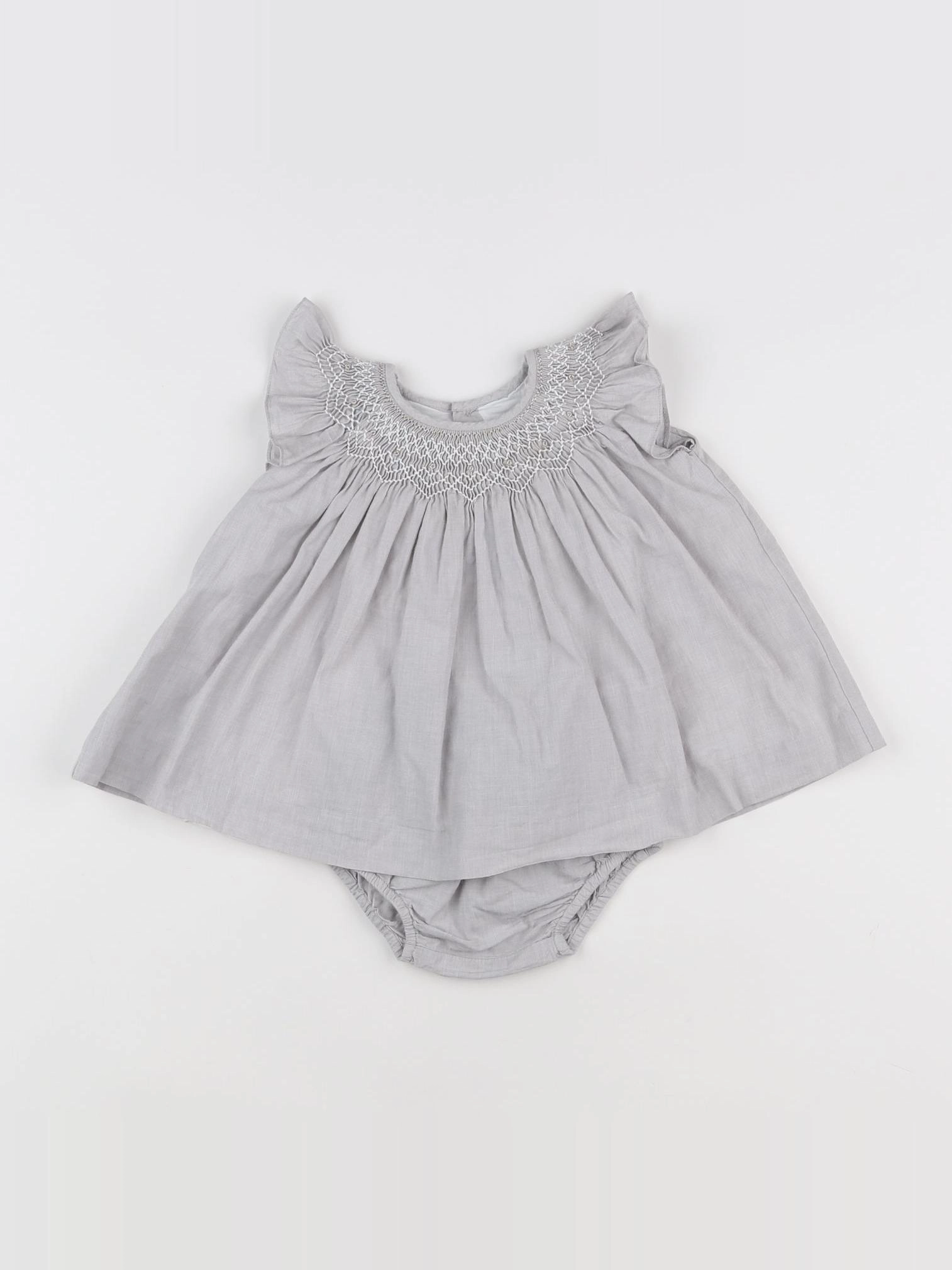 Jacadi - robe gris - 3 mois
