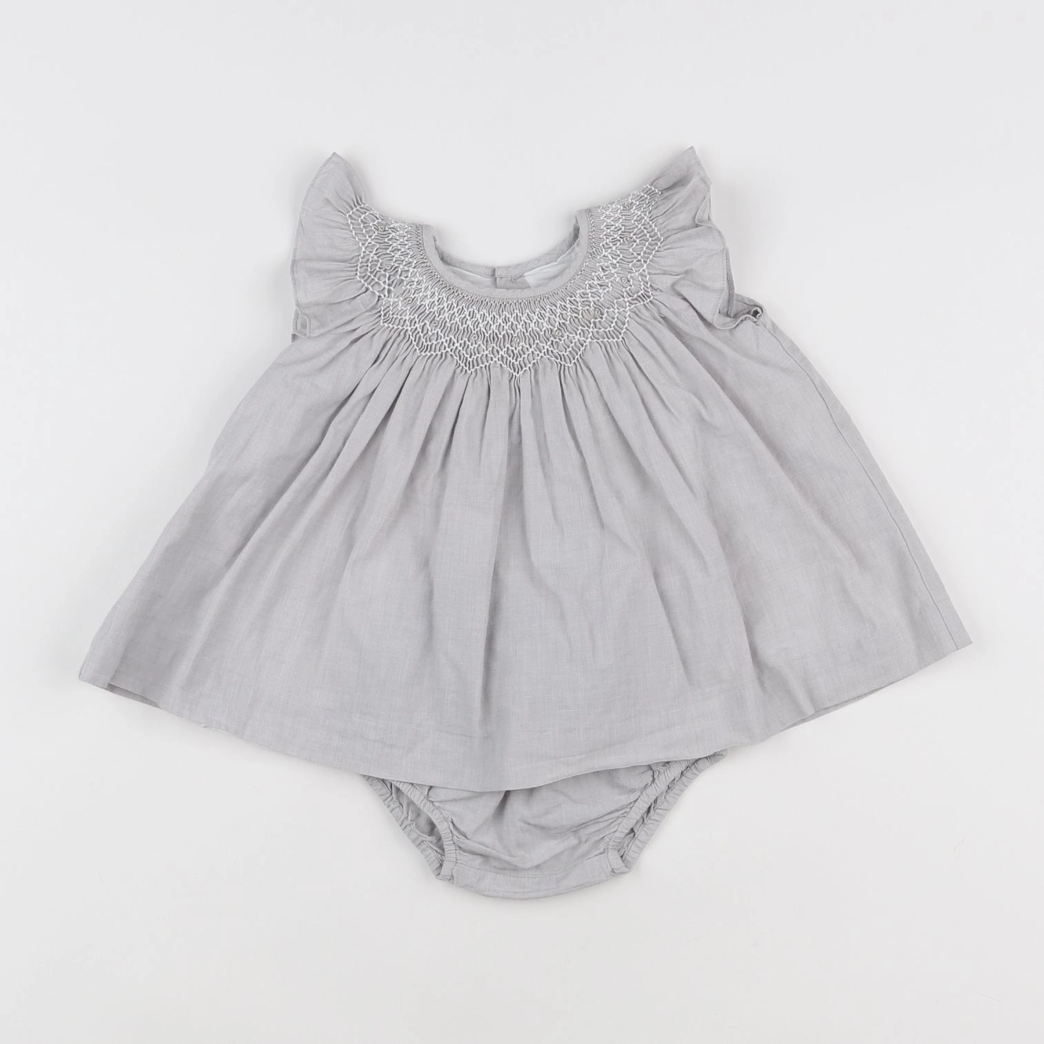 Jacadi - robe gris - 3 mois