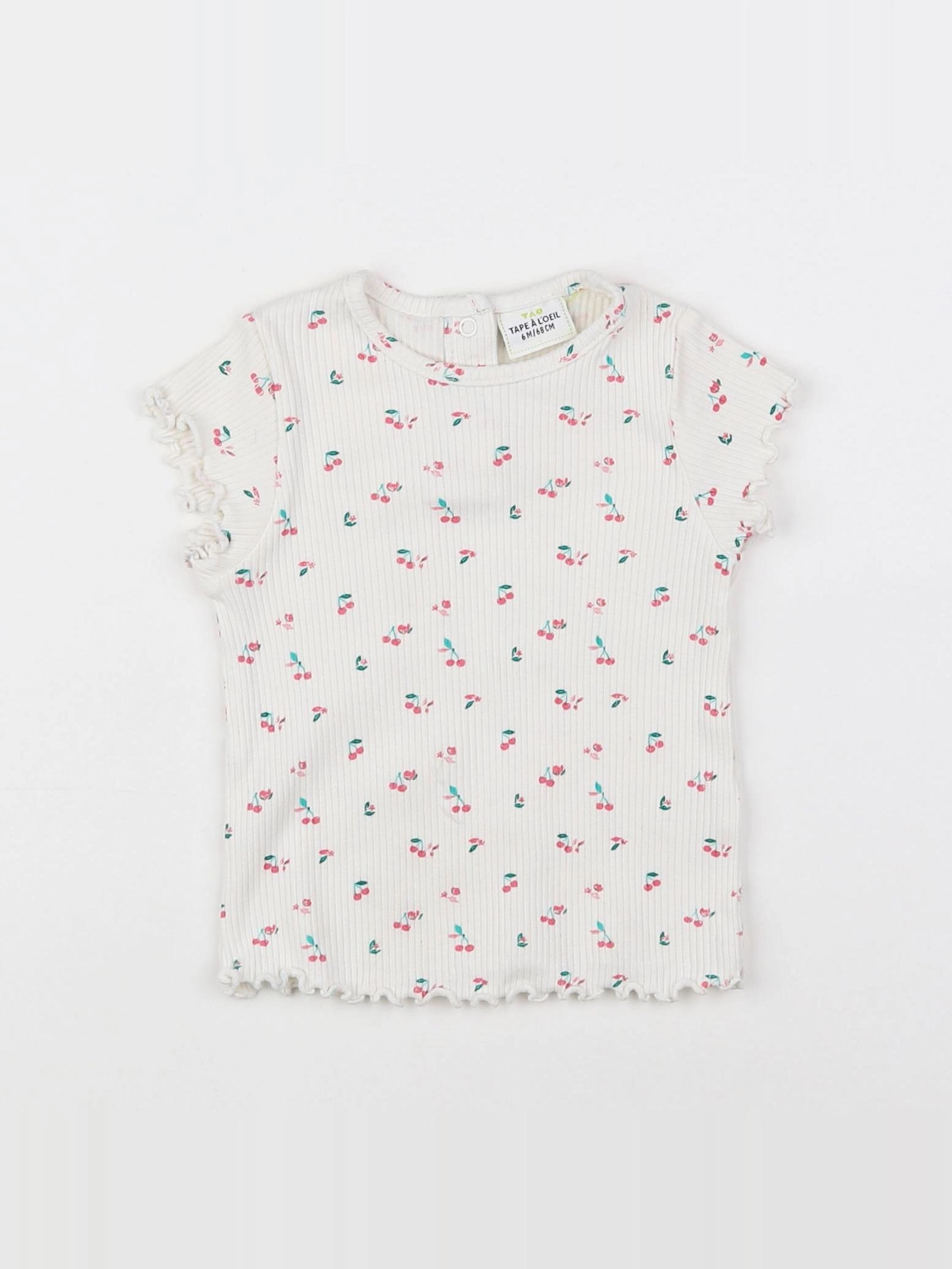 Tape à l'oeil - tee-shirt blanc - 6 mois