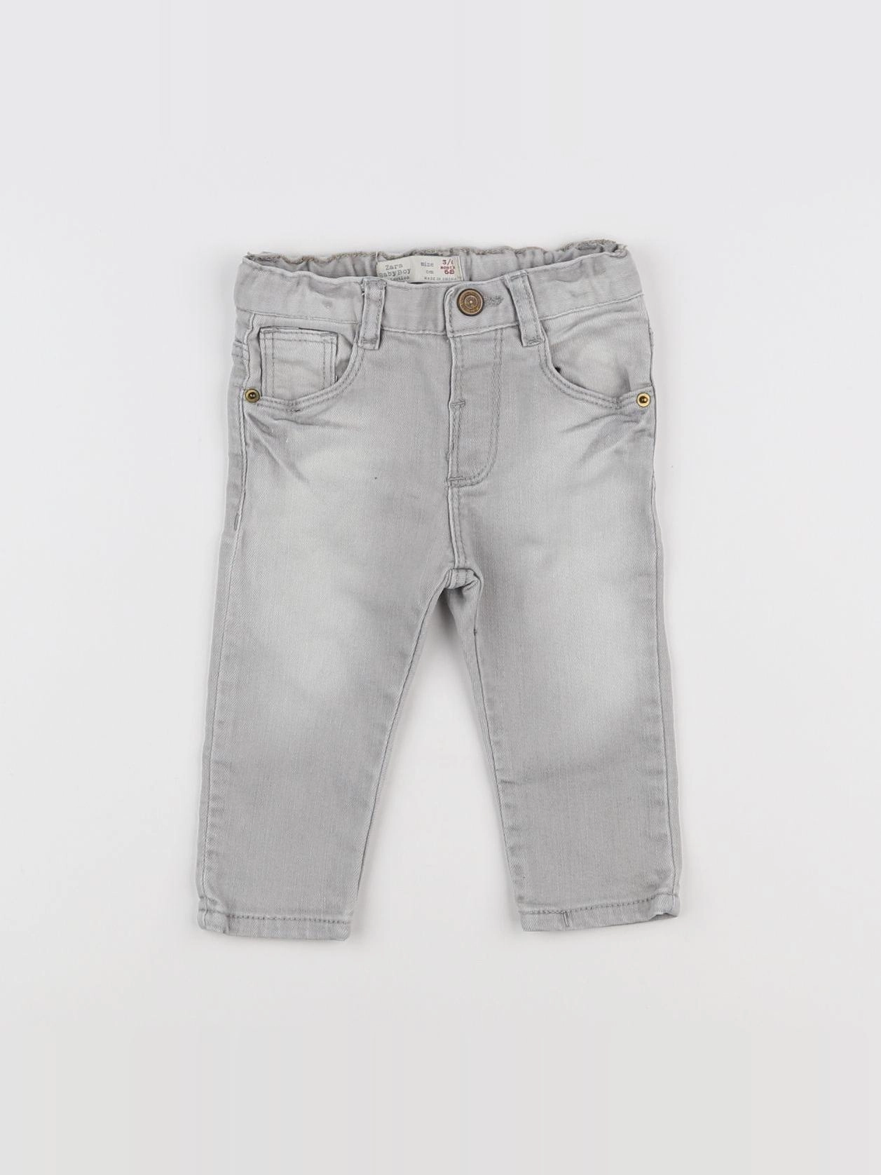 Zara - jean gris - 3/6 mois