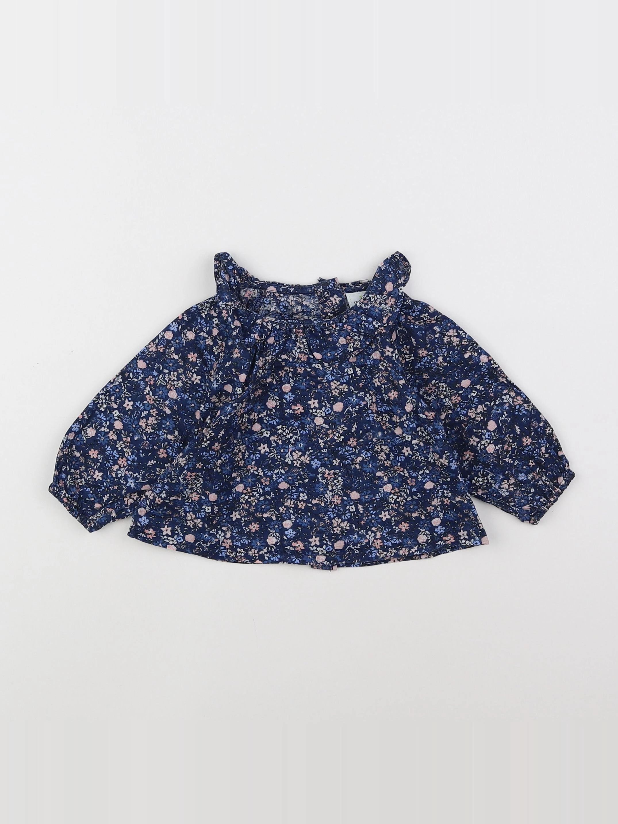 Tape à l'oeil - blouse bleu, rose - 3 mois