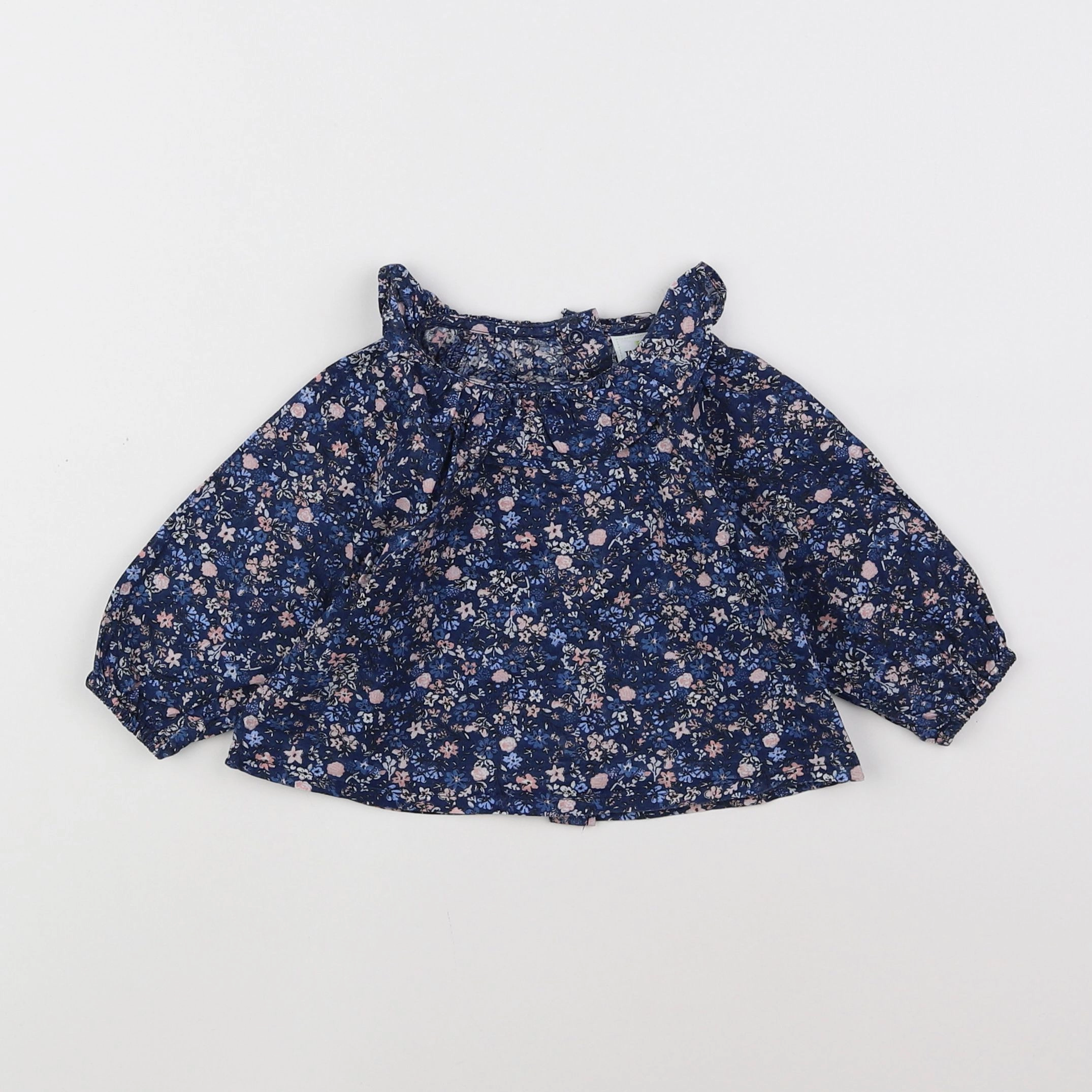 Tape à l'oeil - blouse bleu, rose - 3 mois