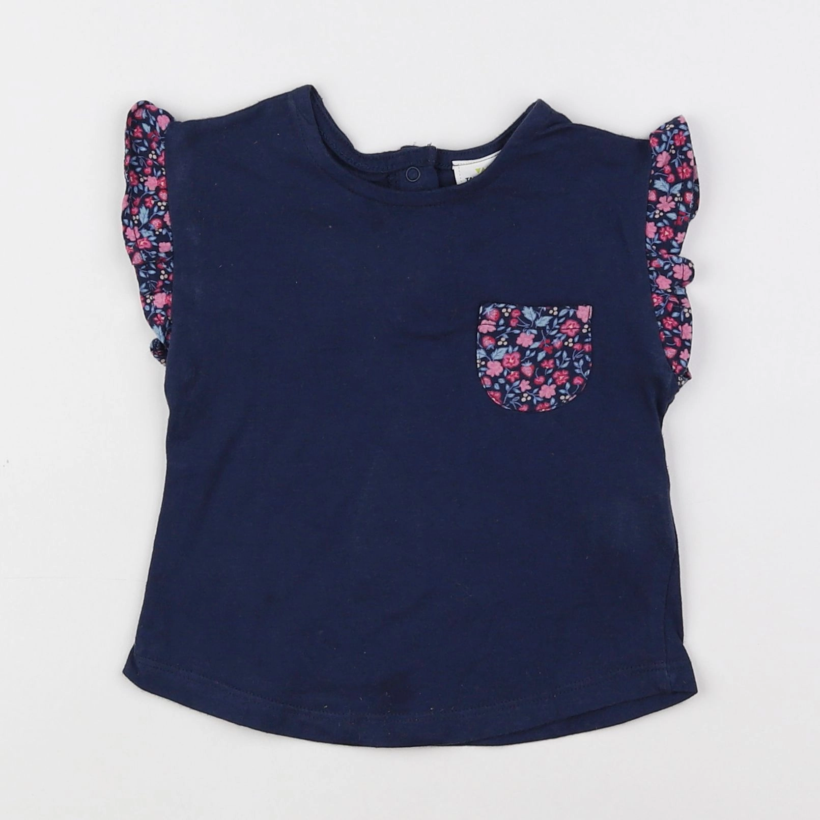 Tape à l'oeil - tee-shirt bleu - 6 mois