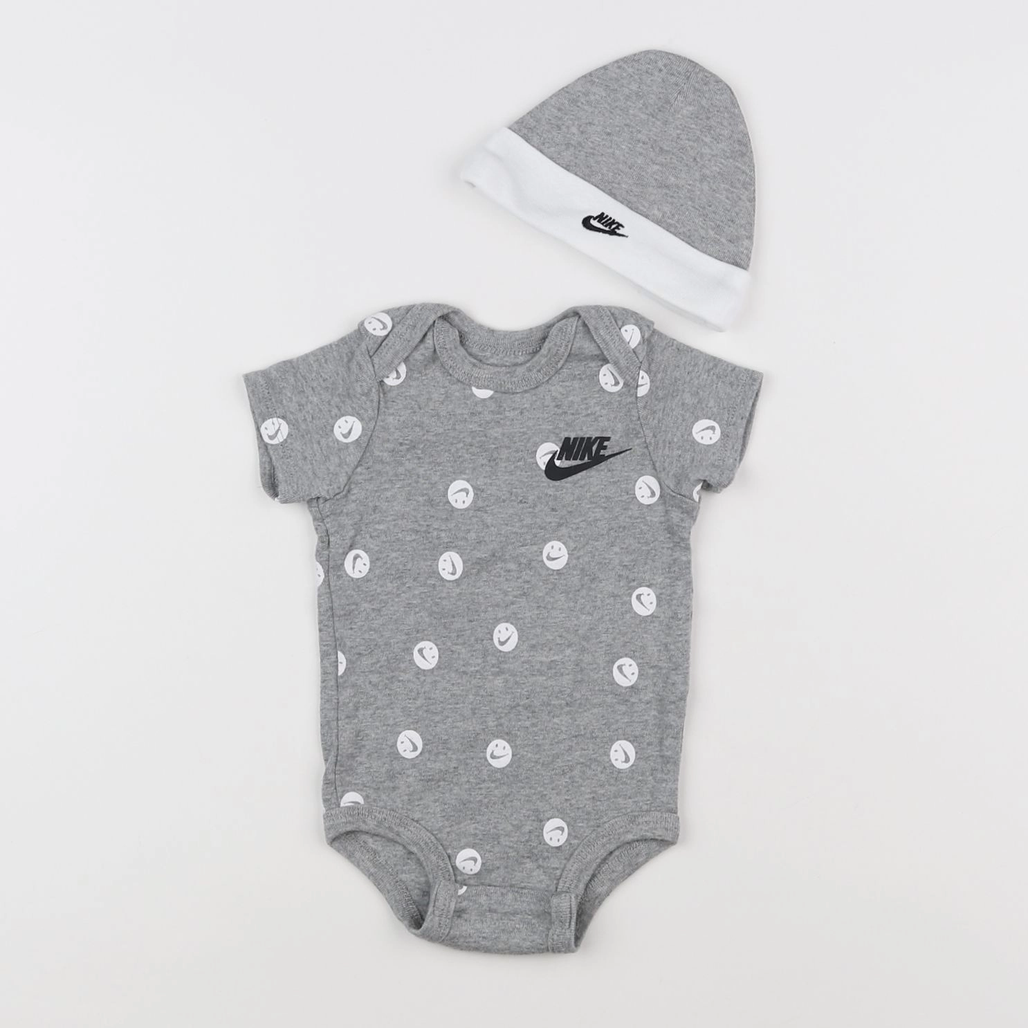 Nike - ensemble gris - 0/6 mois