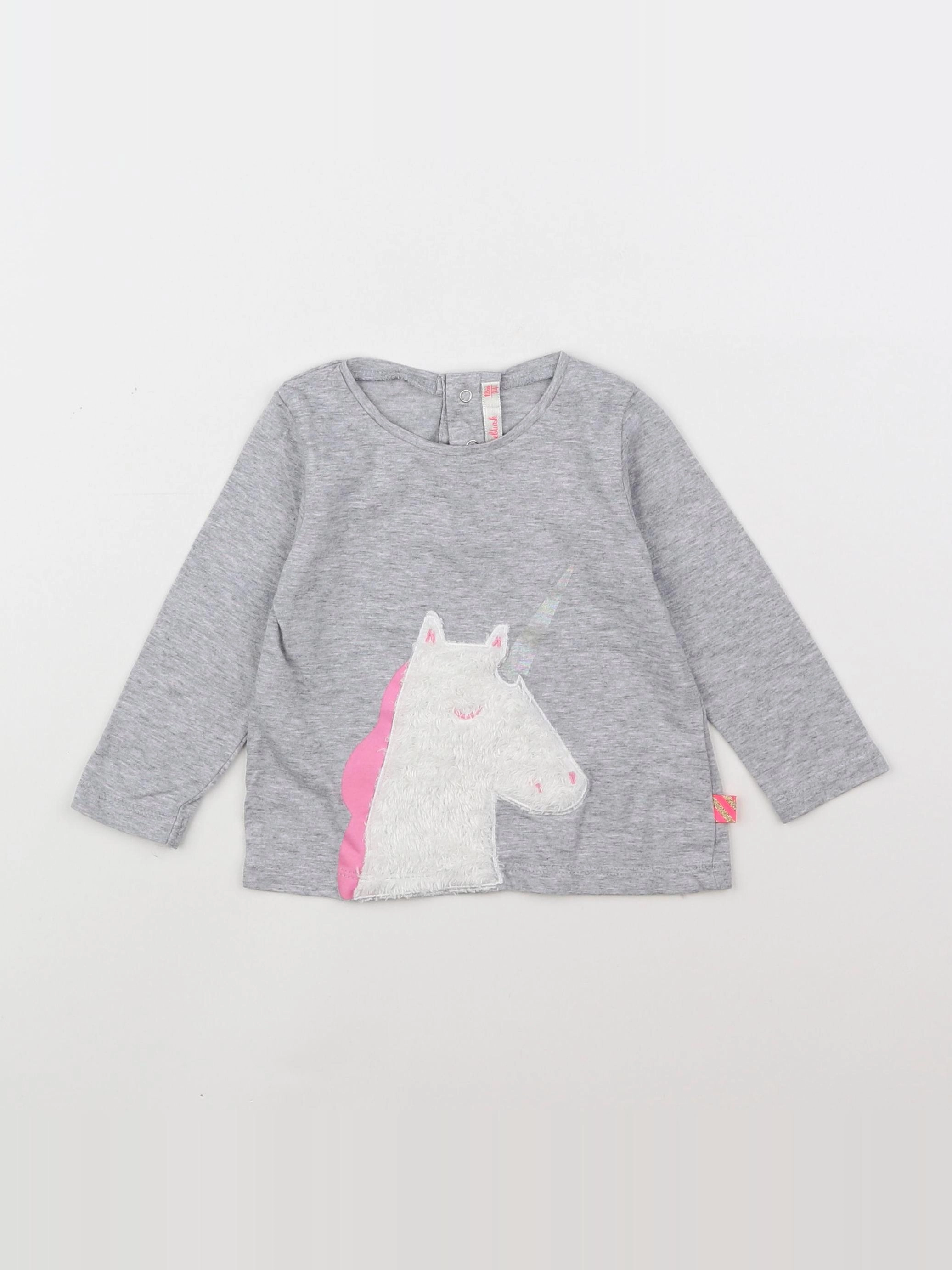 Billie Blush - tee-shirt gris - 12 mois