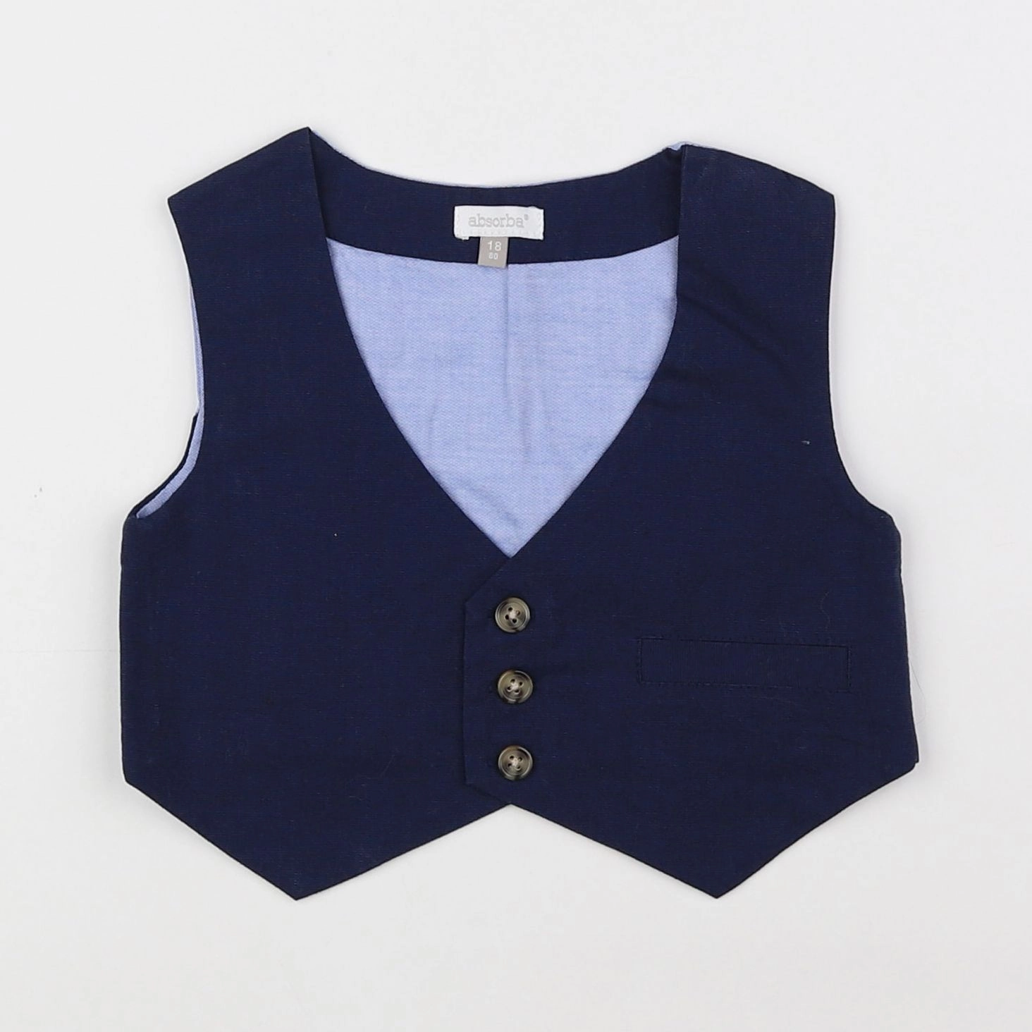 Absorba - gilet bleu - 18 mois