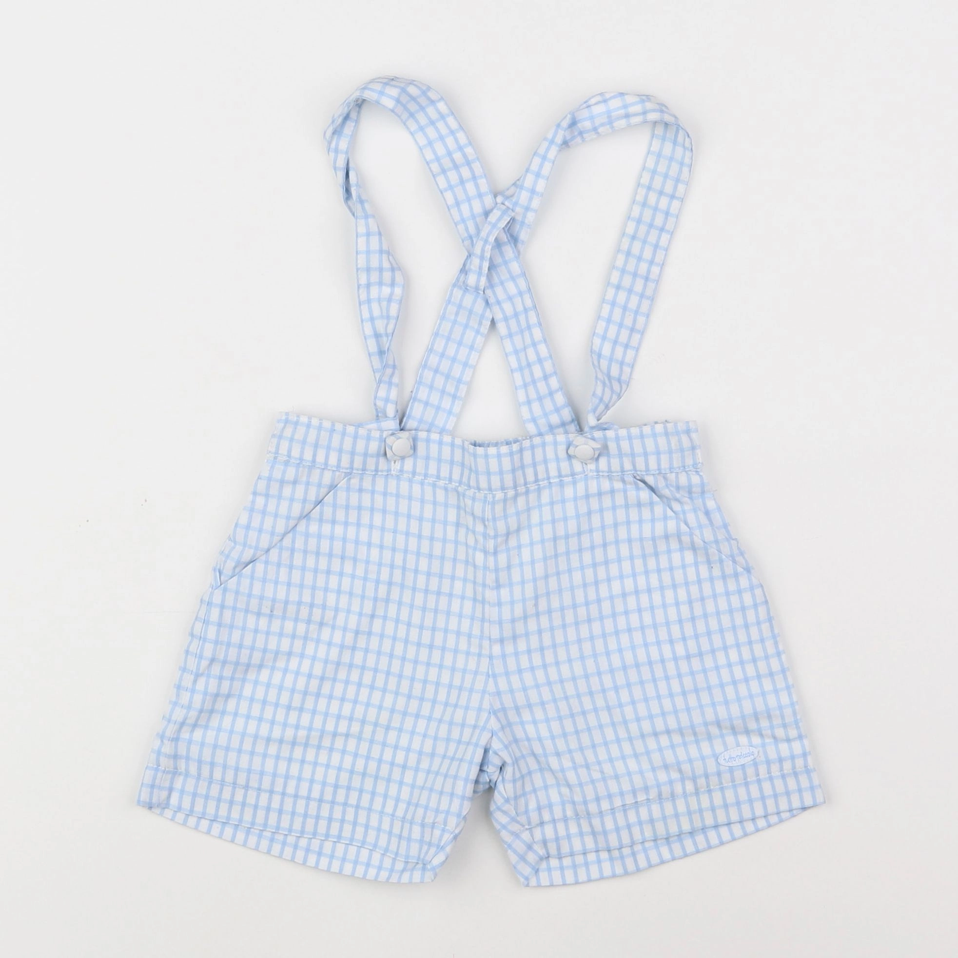 Tutto Piccolo - short blanc, bleu - 12 mois