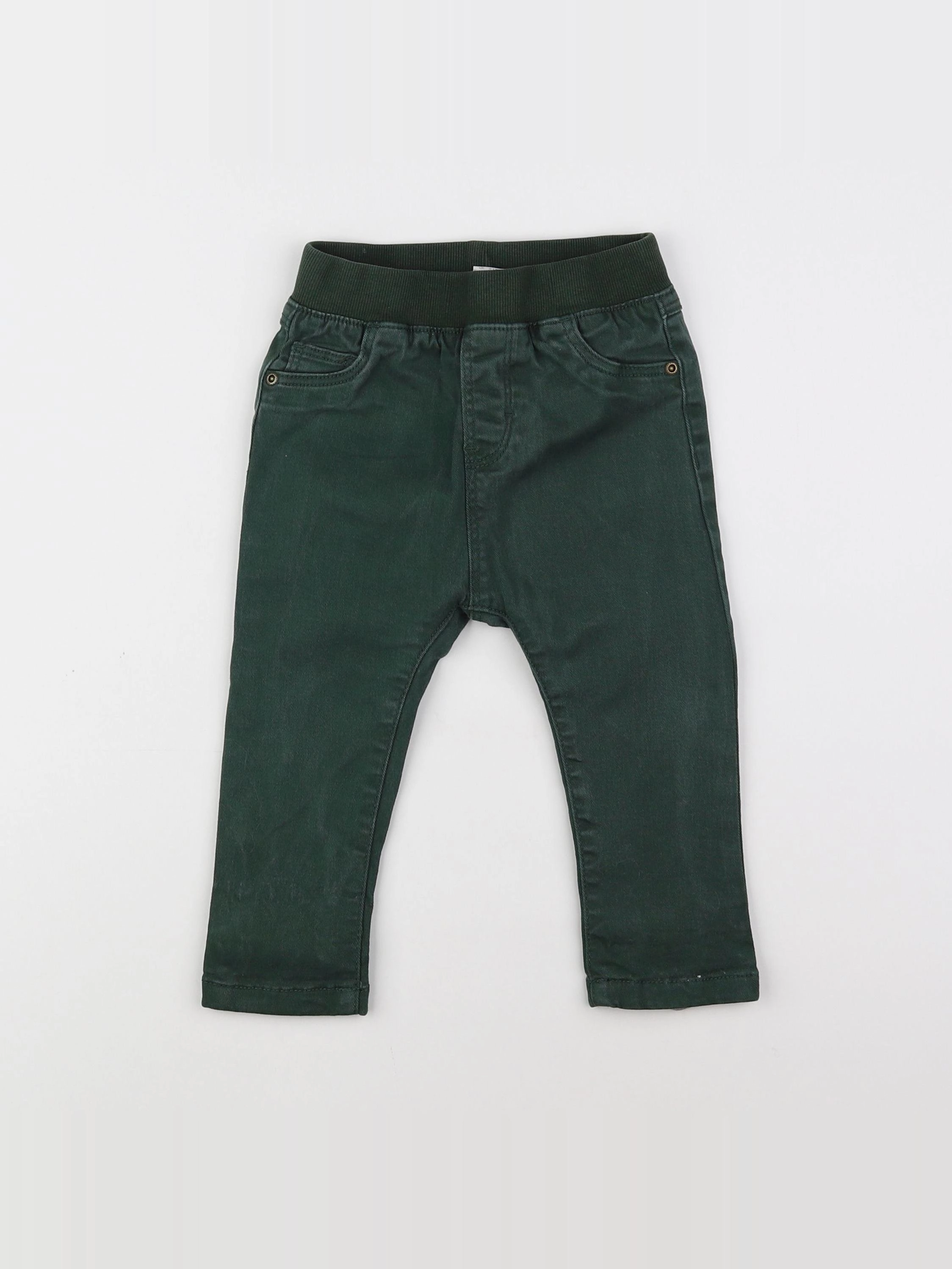 H&M - pantalon vert - 9/12 mois