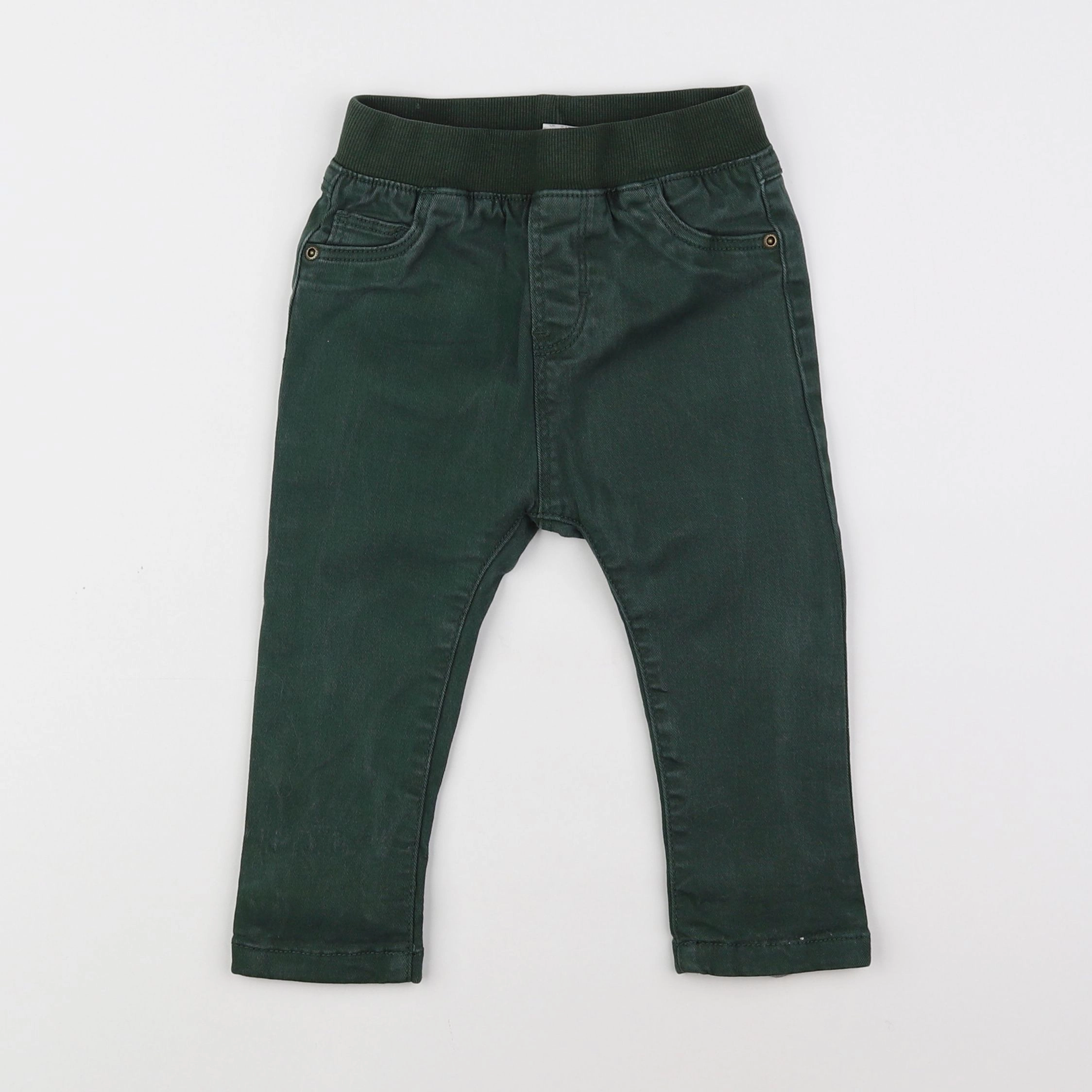 H&M - pantalon vert - 9/12 mois