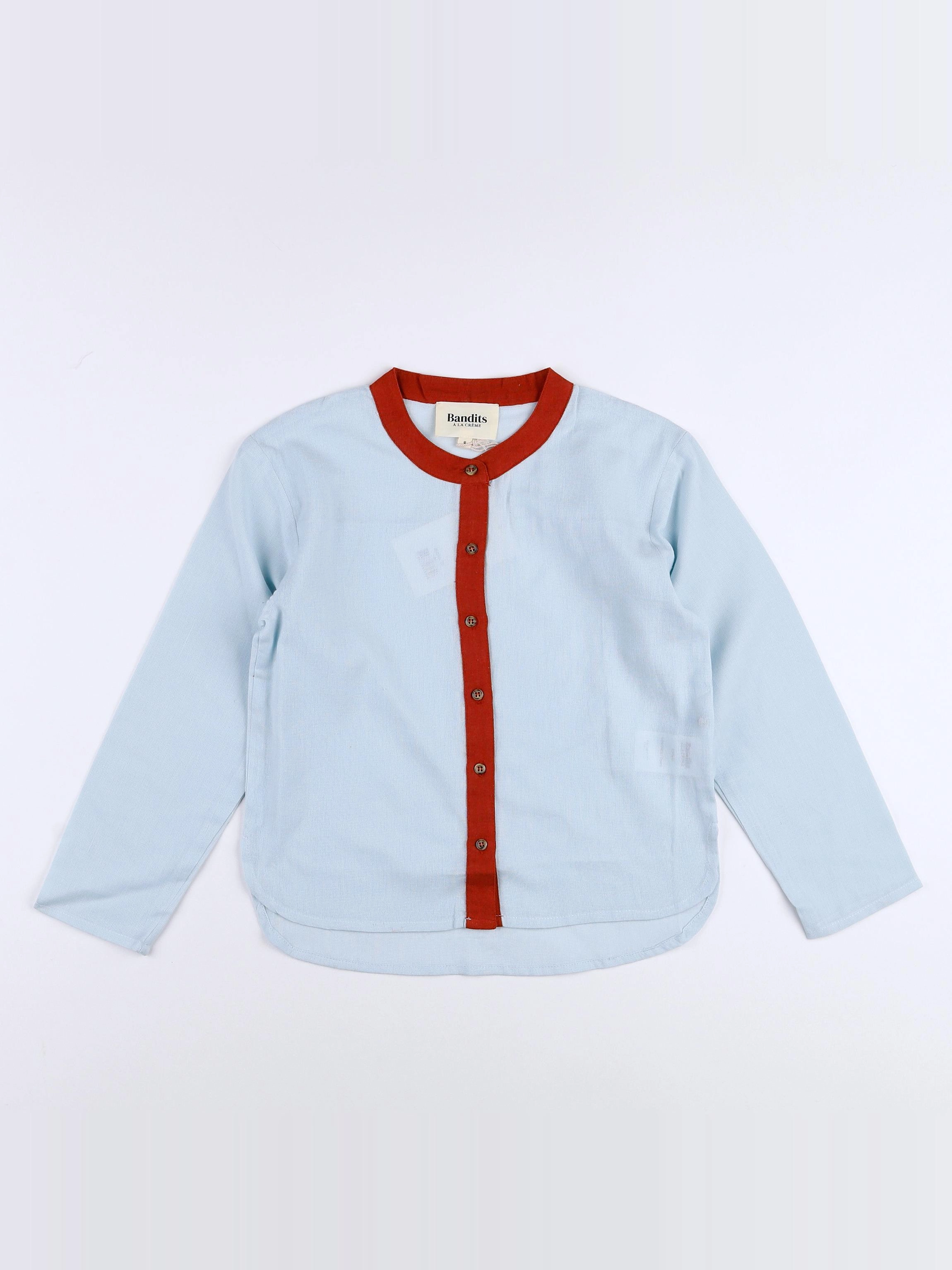 Bandits à la crème - chemise bleu (neuf) - 10 ans
