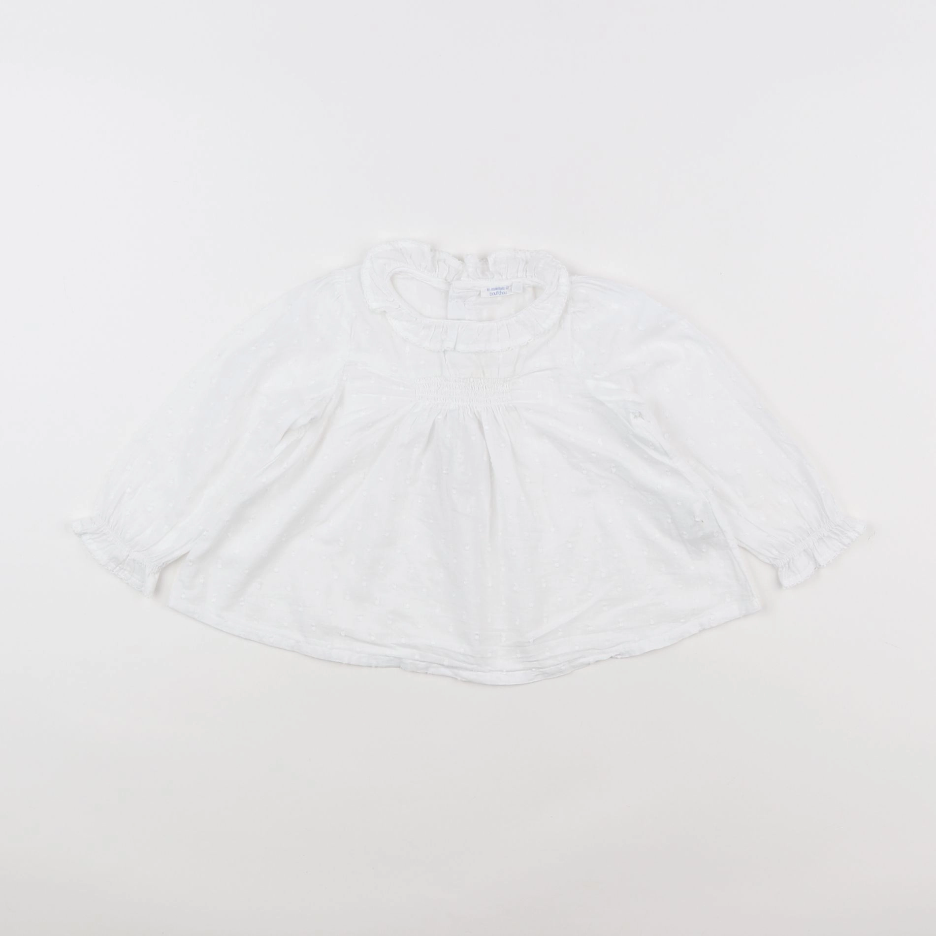 Boutchou - blouse blanc - 12 mois