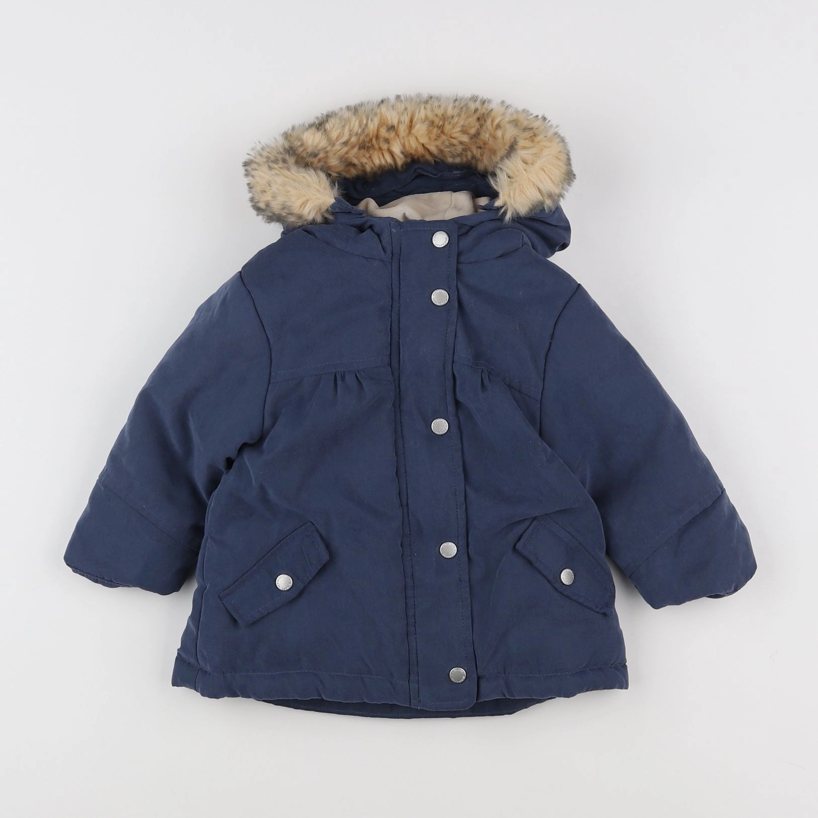 Vertbaudet - parka bleu - 12 mois