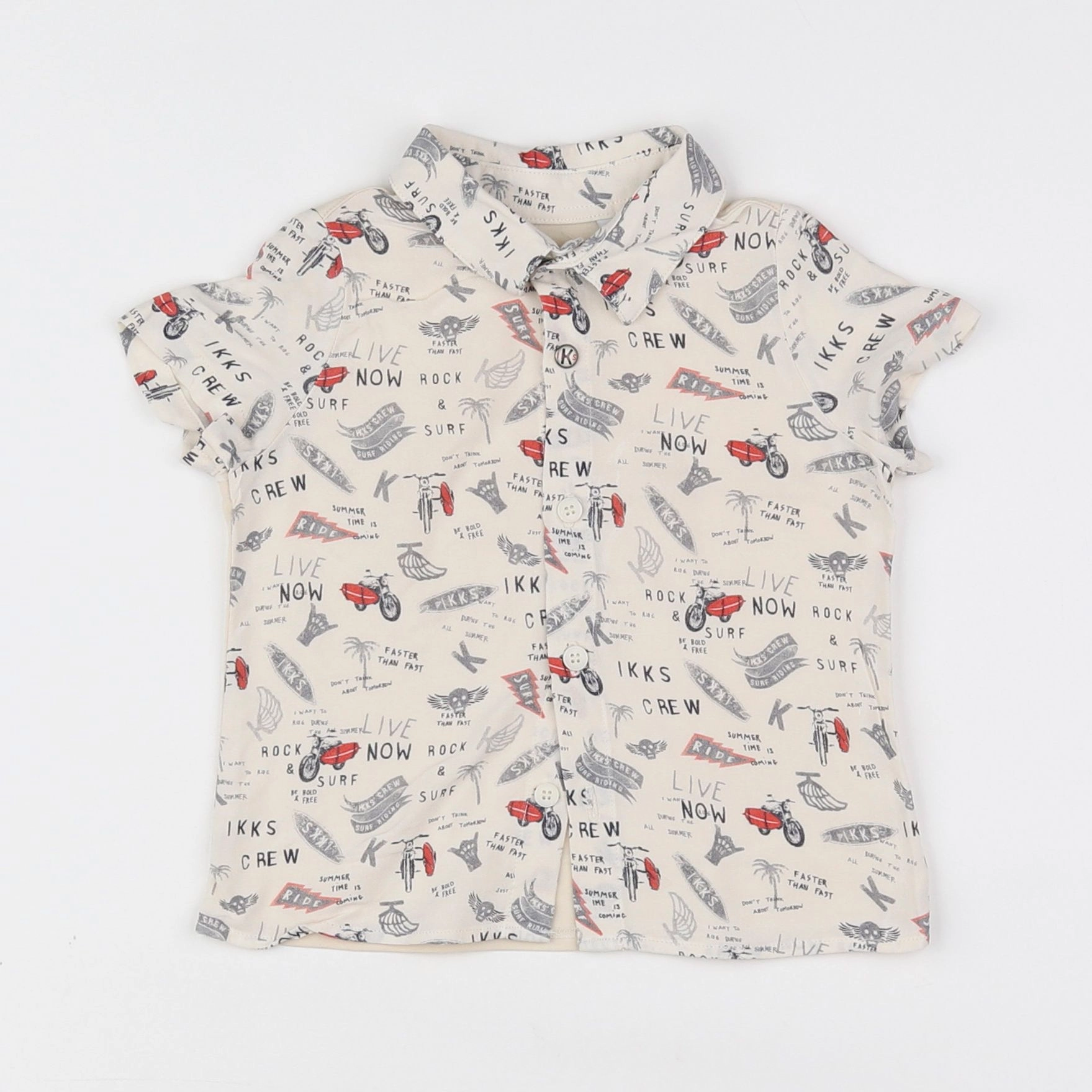 IKKS - chemise beige - 6 mois