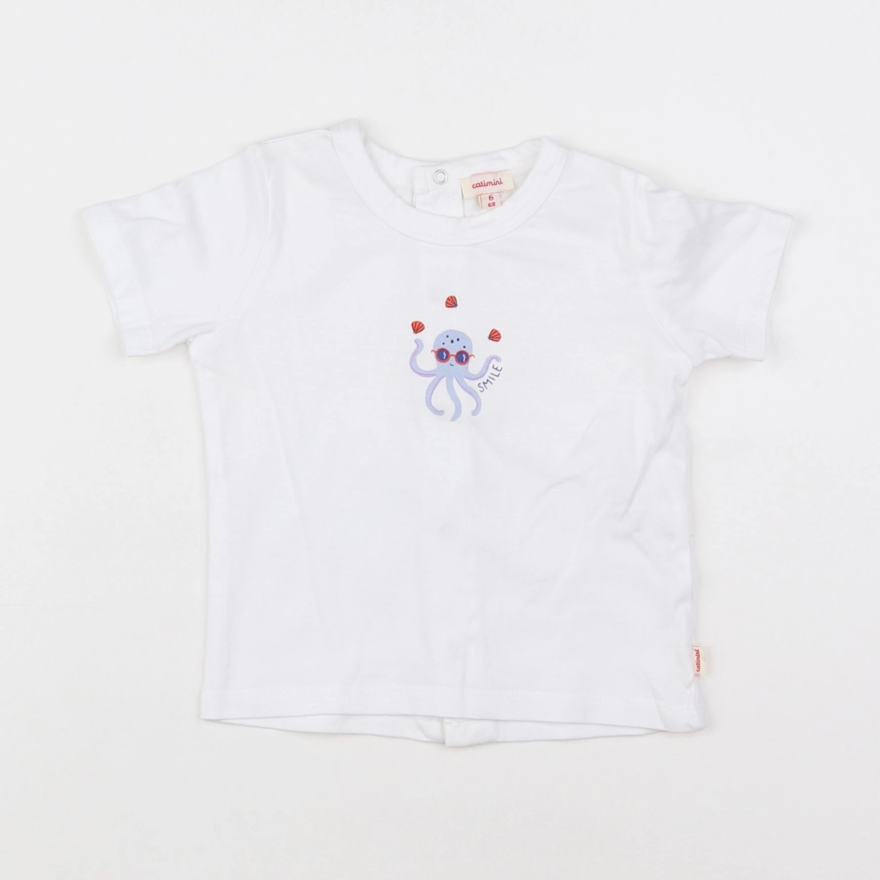 Catimini - tee-shirt blanc - 6 mois