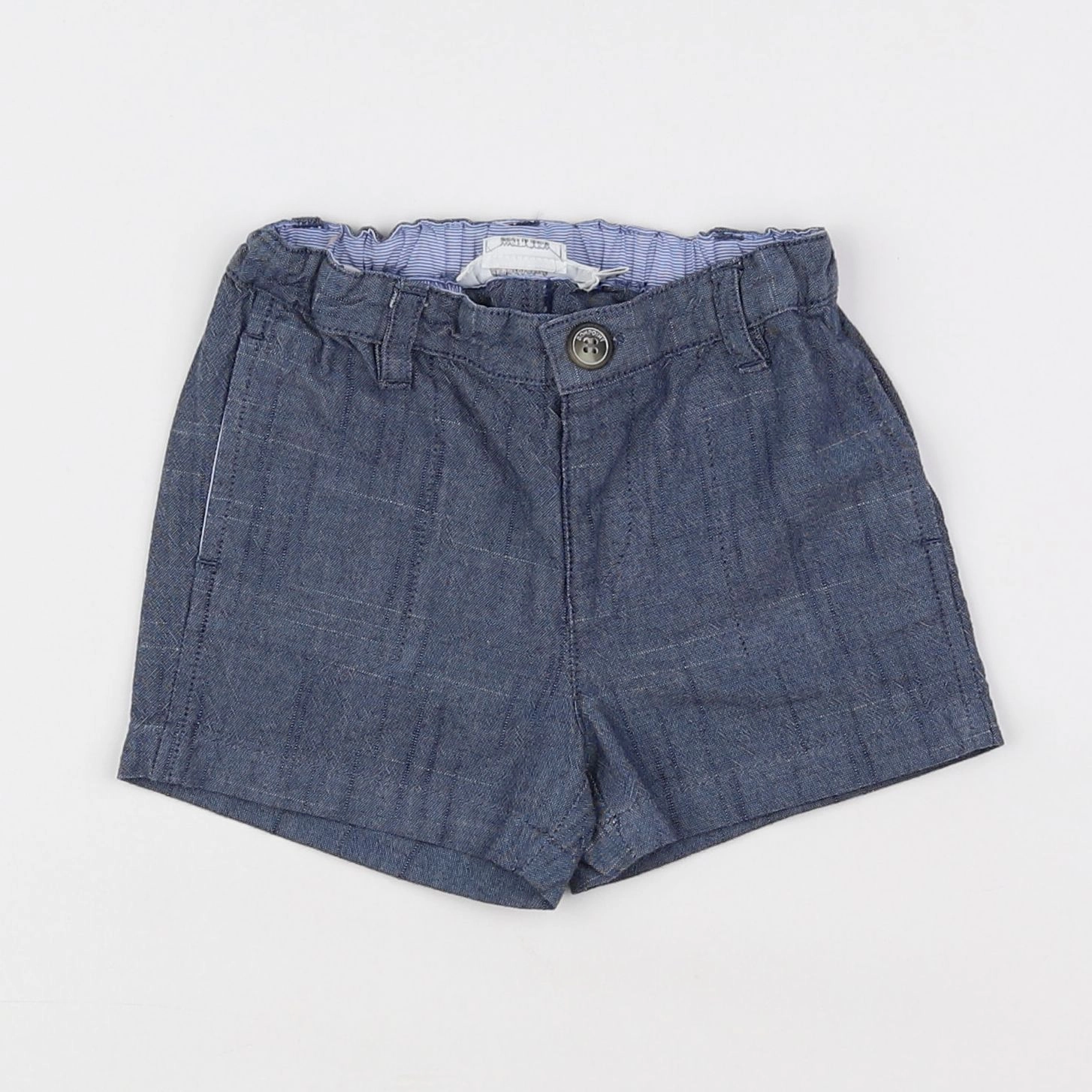 Bonpoint - short bleu - 6 mois