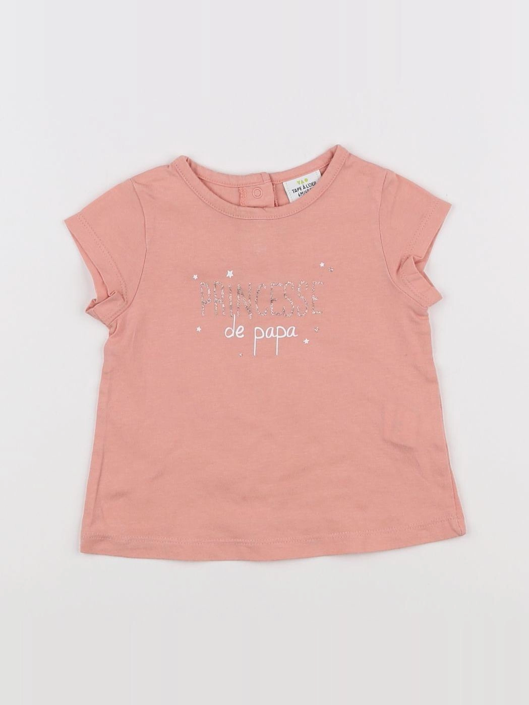 Tape à l'oeil - tee-shirt rose - 6 mois