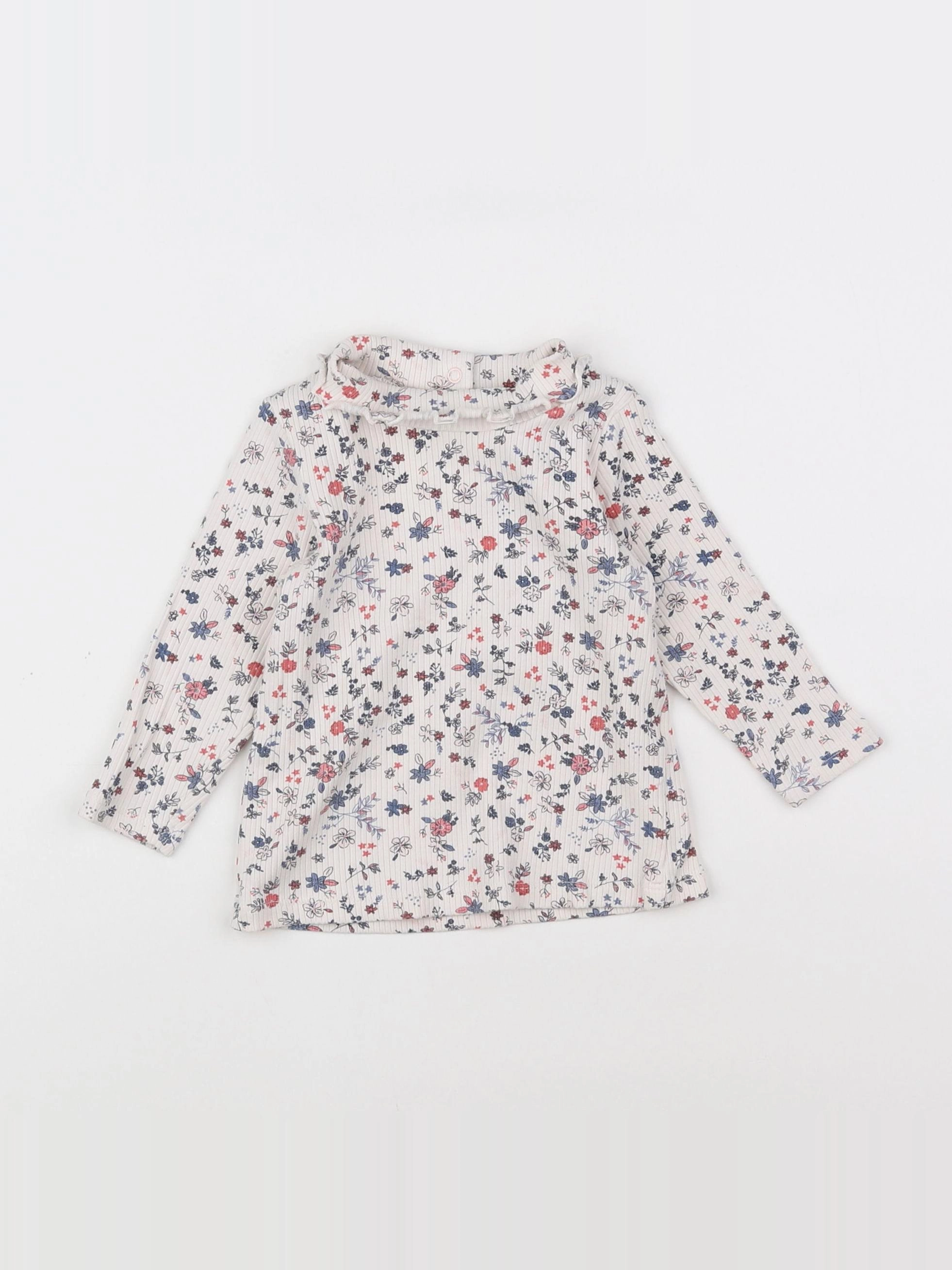 Tape à l'oeil - tee-shirt beige, rose - 6 mois
