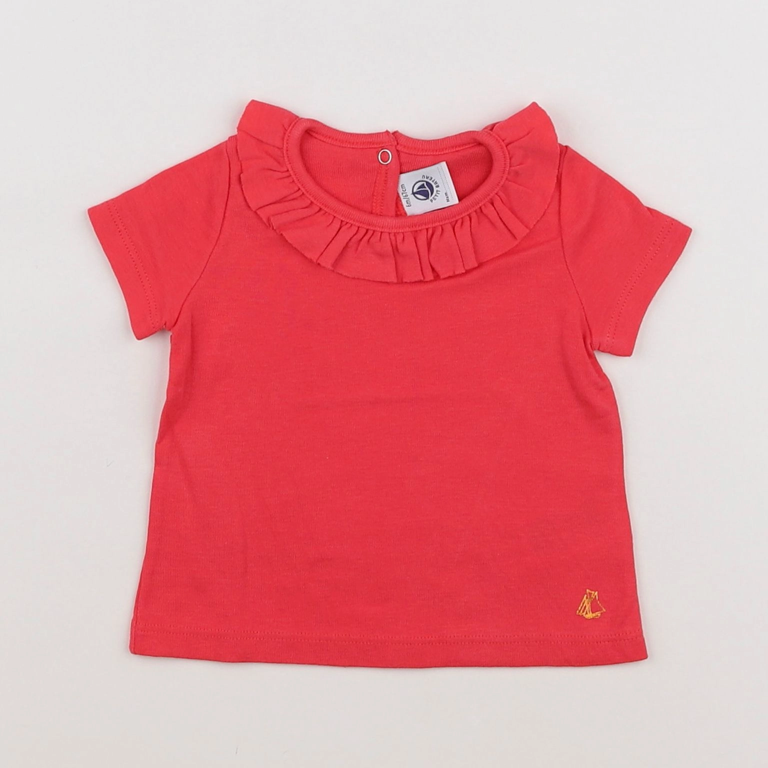 Petit Bateau - tee-shirt rose - 6 mois