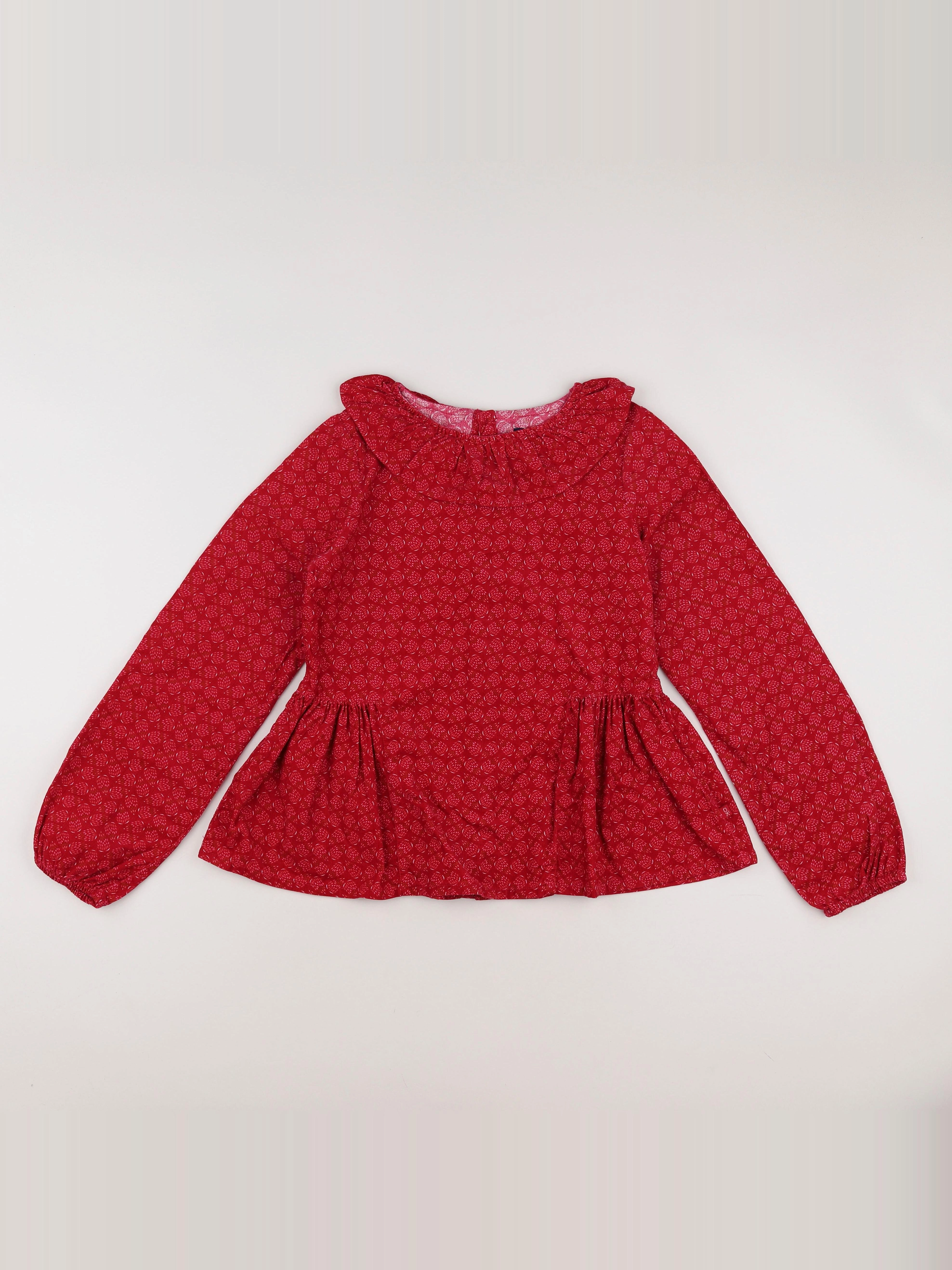 Okaidi - blouse rouge - 12 ans