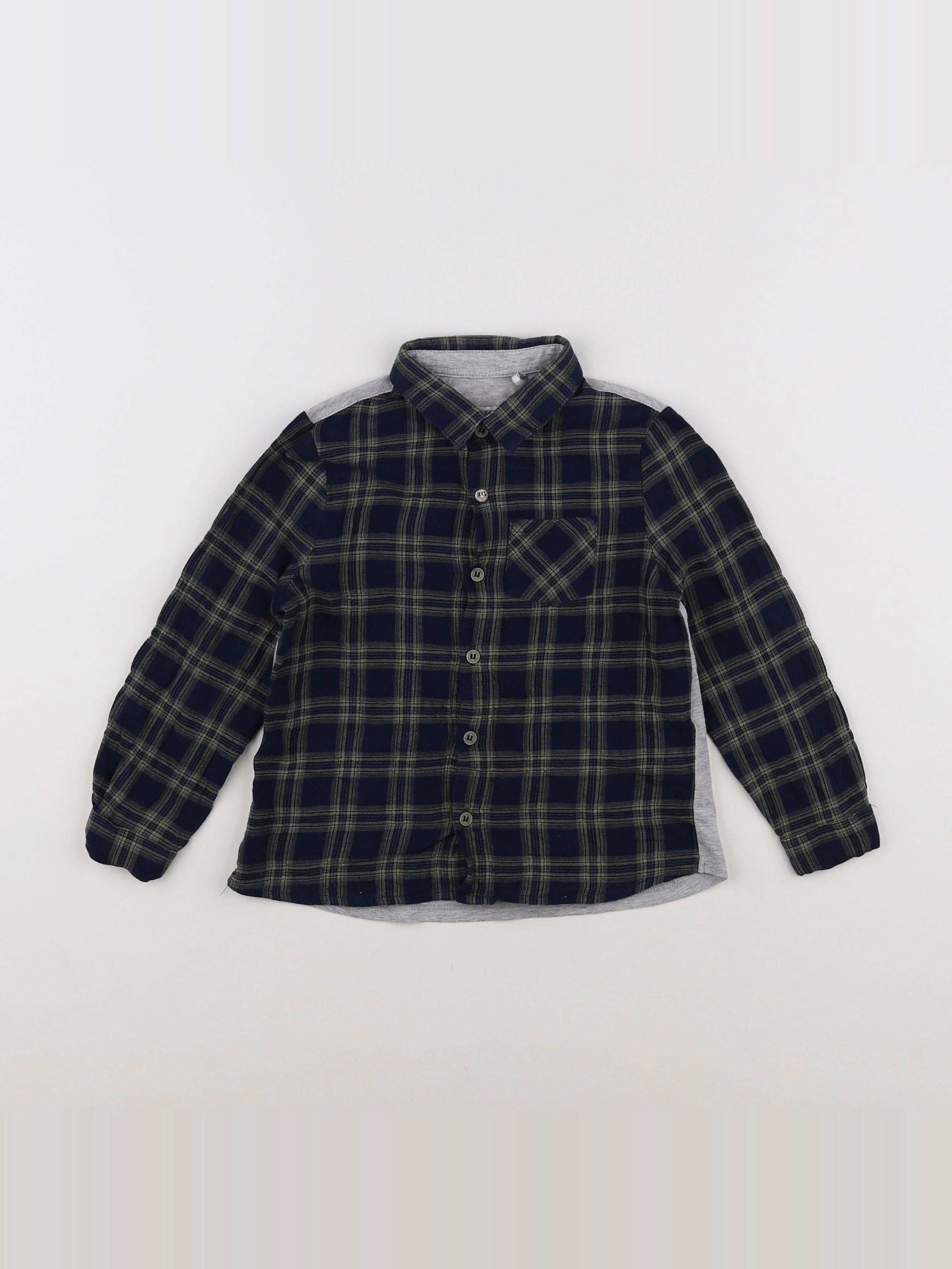 IKKS - chemise imprimé au dos bleu, vert - 3 ans