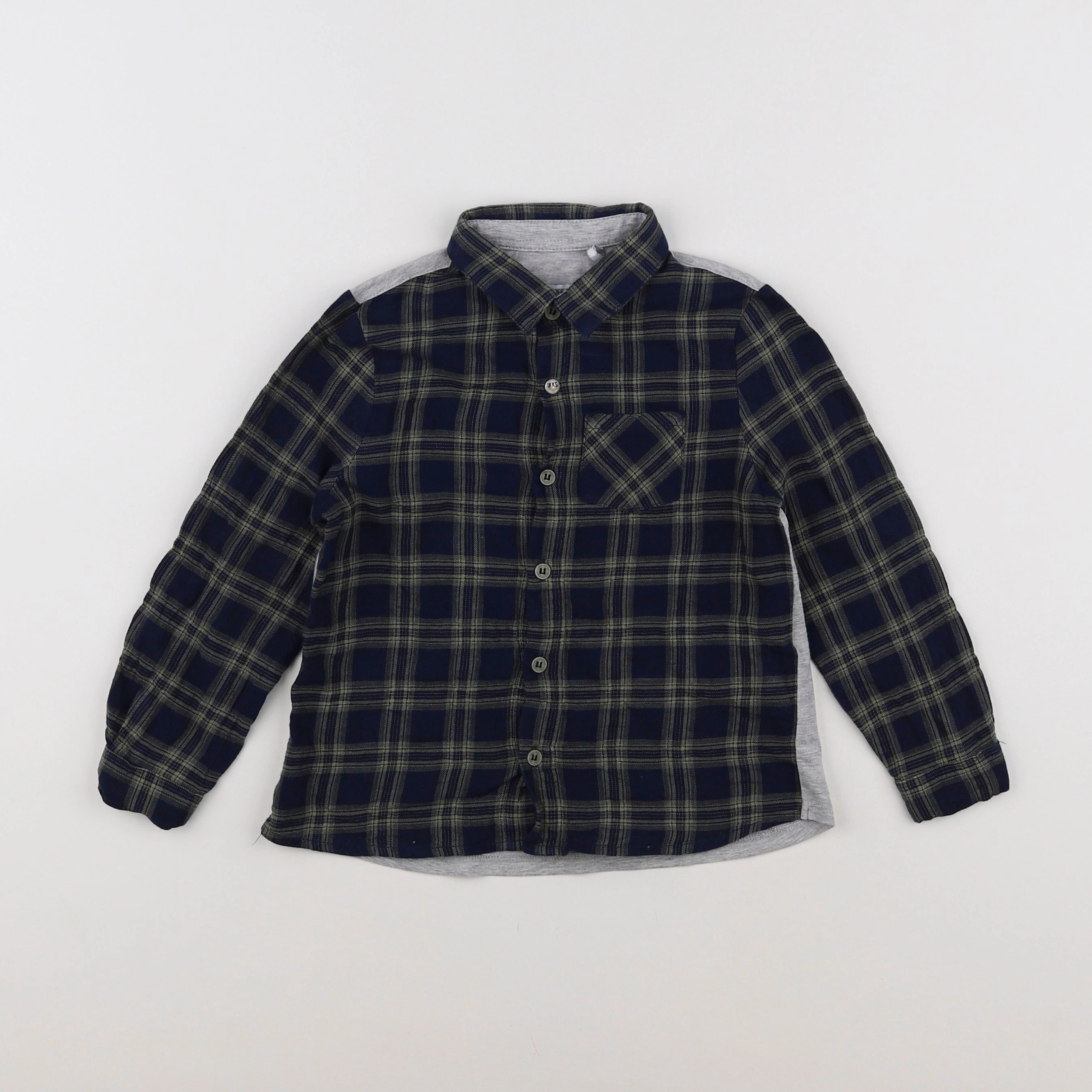 IKKS - chemise imprimé au dos bleu, vert - 3 ans