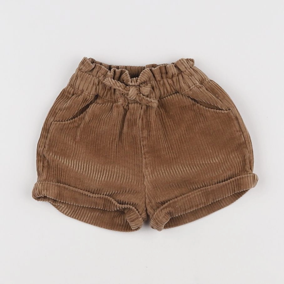 Vertbaudet - short marron - 3 mois