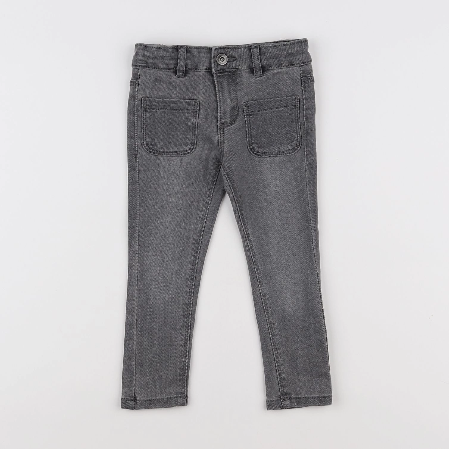 Vertbaudet - jean gris - 2 ans