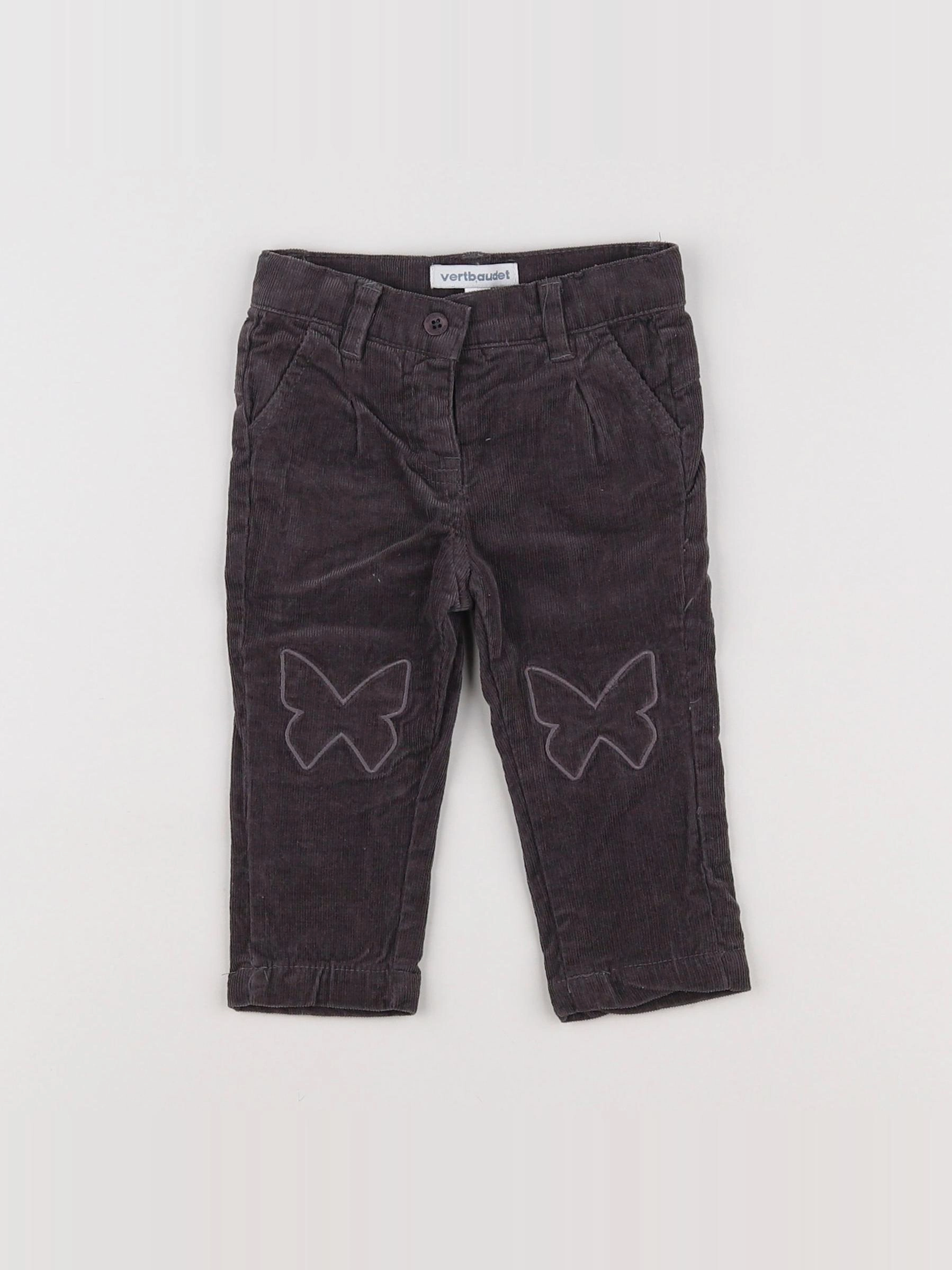 Vertbaudet - pantalon marron - 3 mois