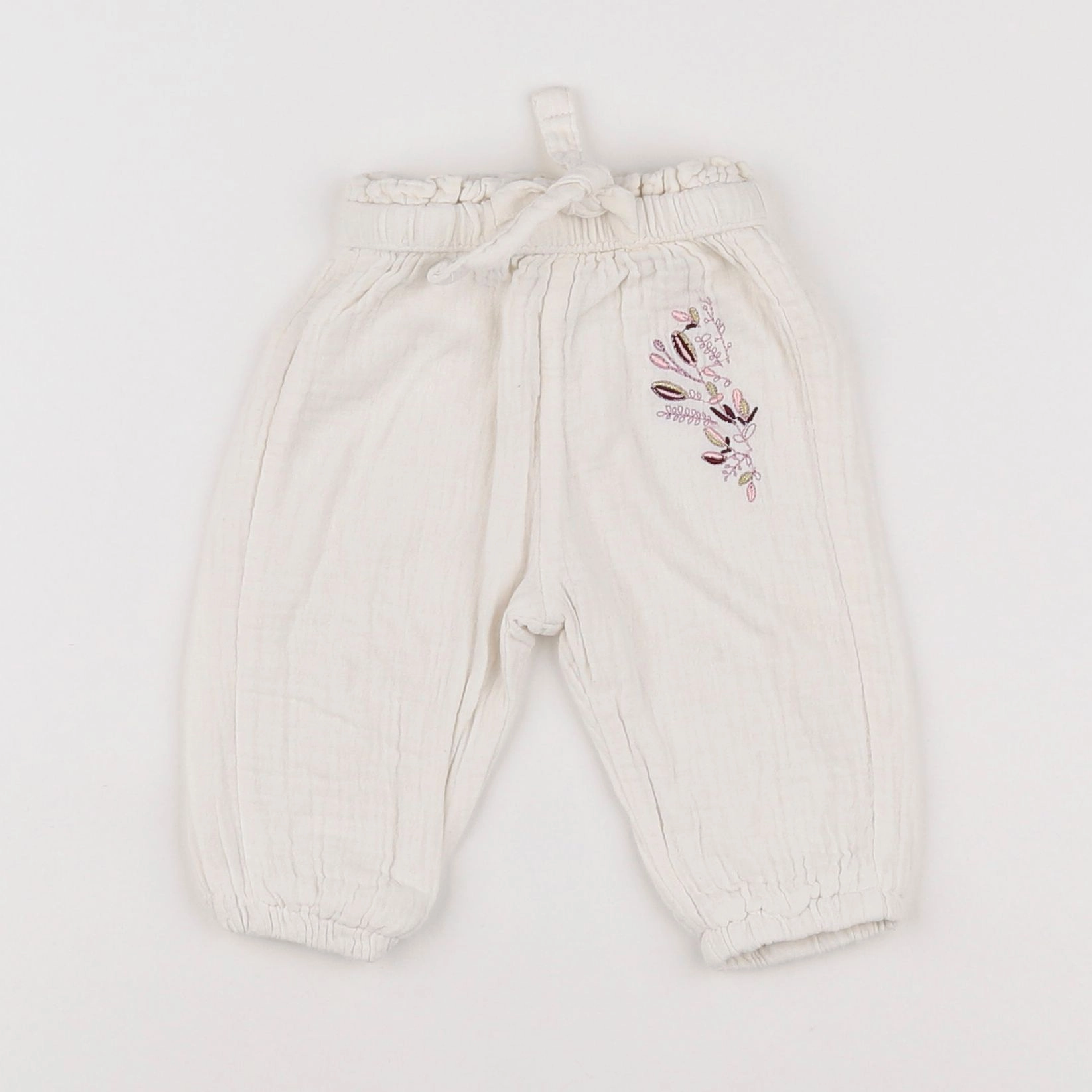 Vertbaudet - pantalon beige - 3 mois