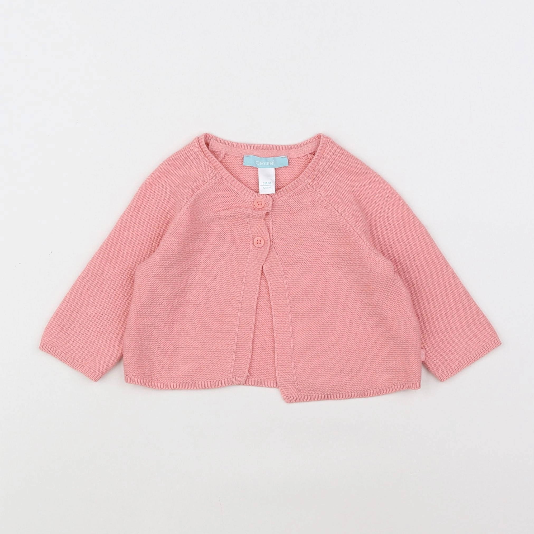 Okaidi - gilet rose - 3 mois