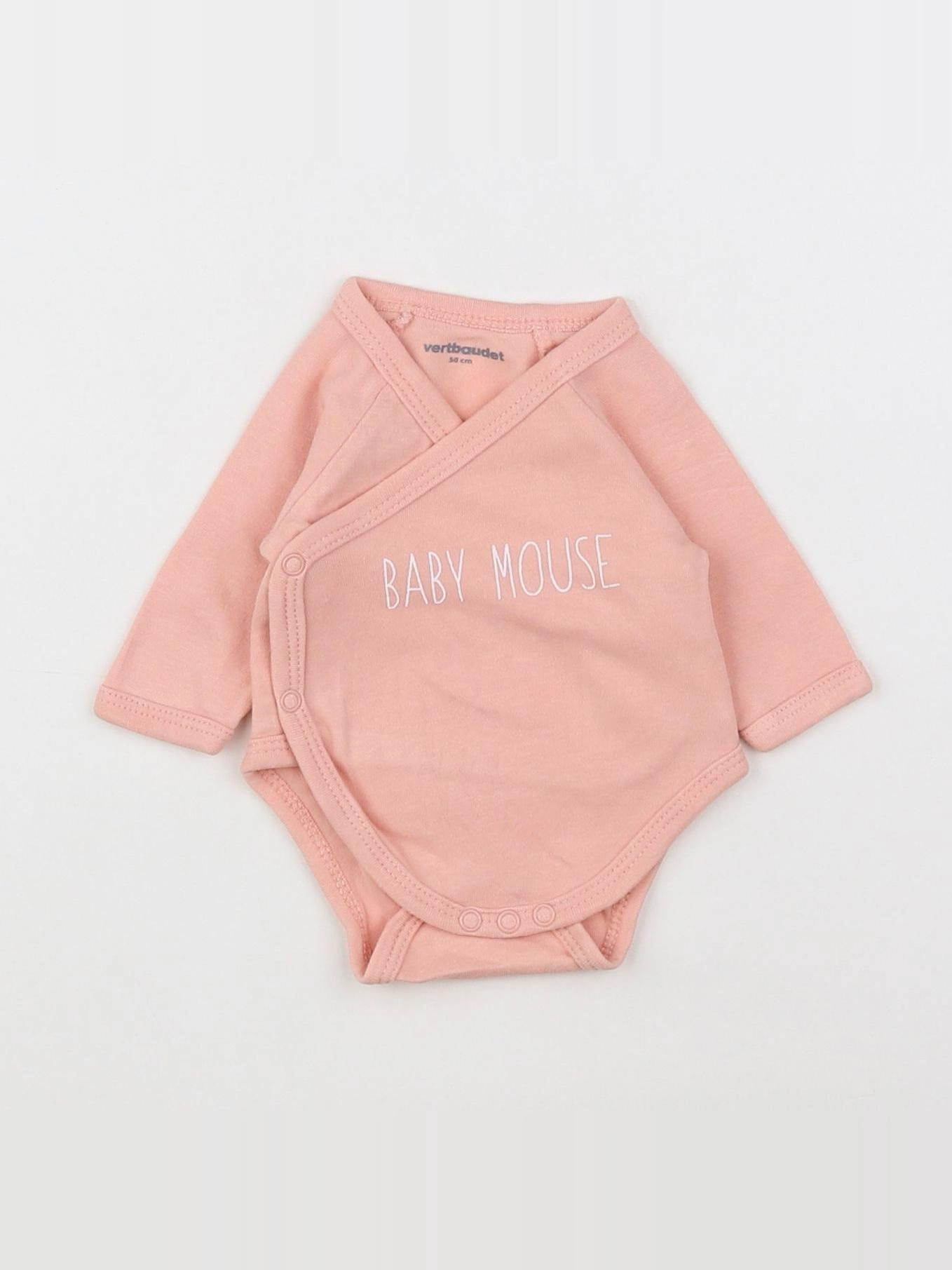 Vertbaudet - body rose - 0 mois