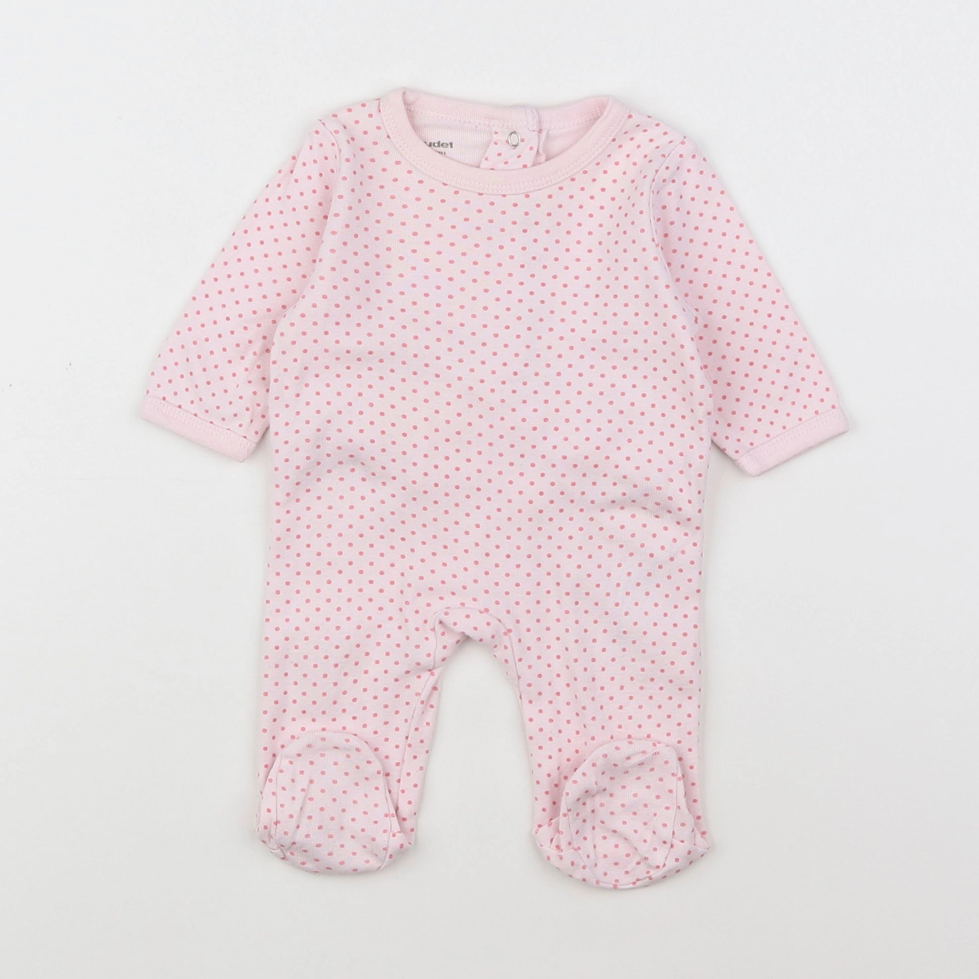 Vertbaudet - pyjama coton rose - 0 mois