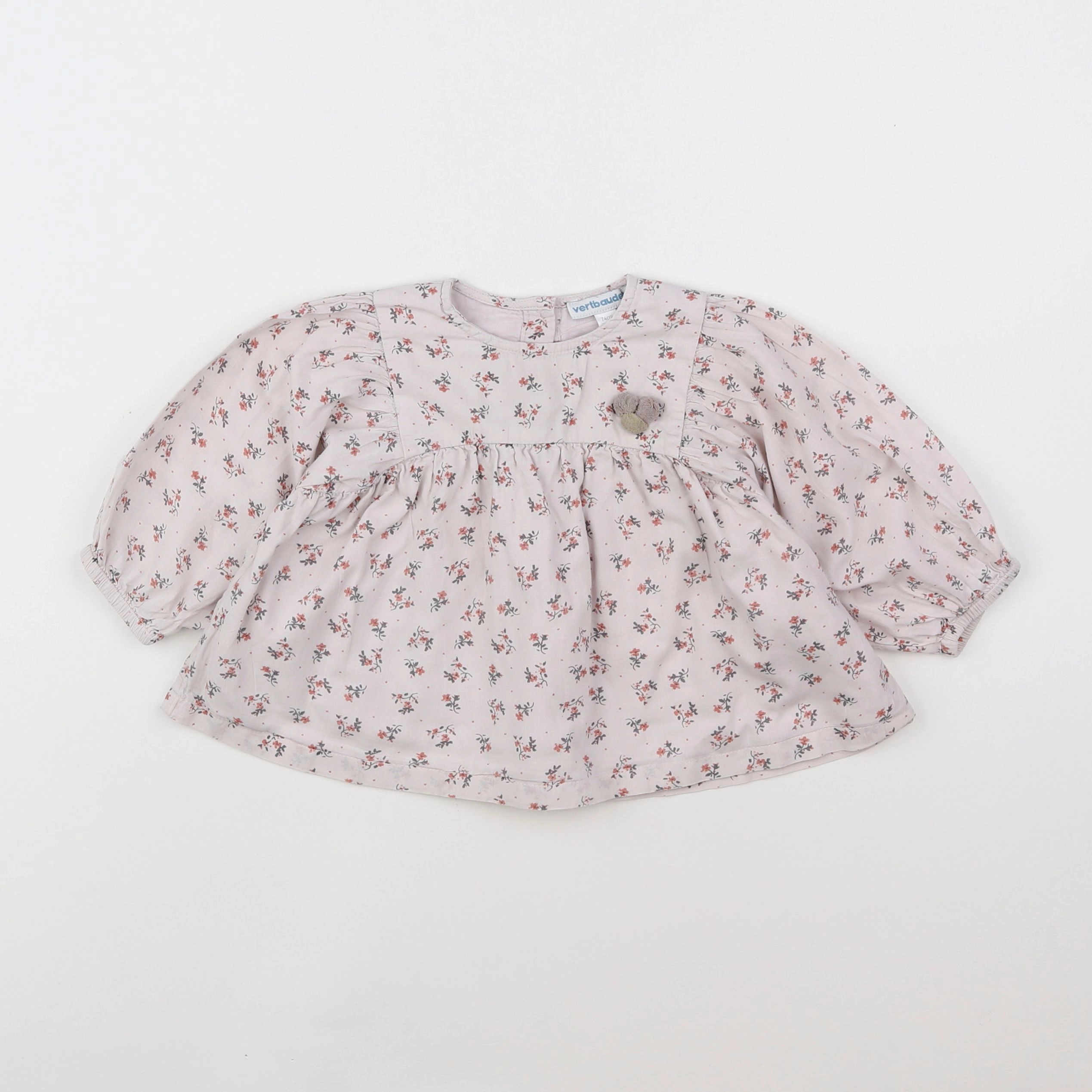 Vertbaudet - blouse violet - 12 mois