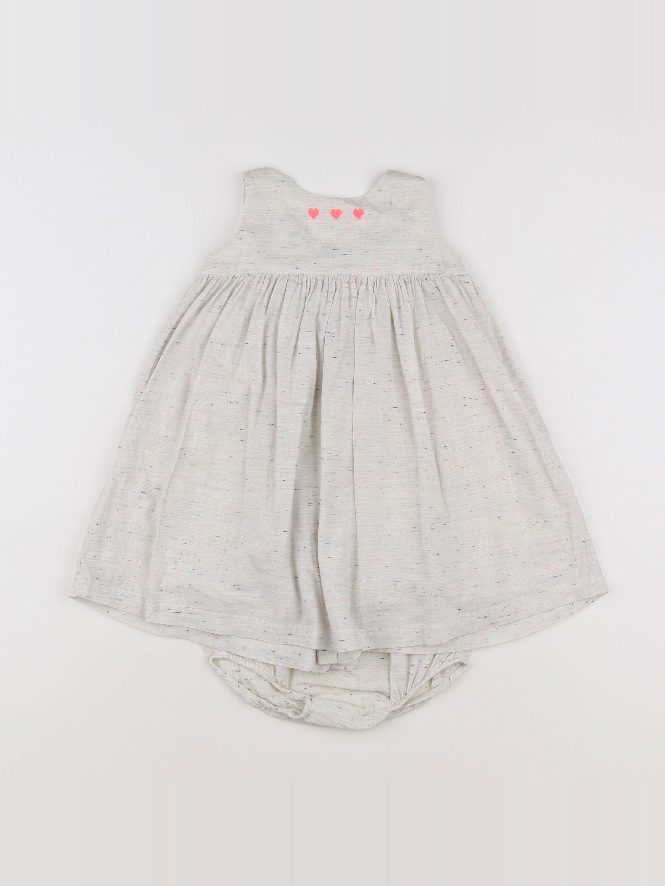 Boutchou - robe gris - 12 mois