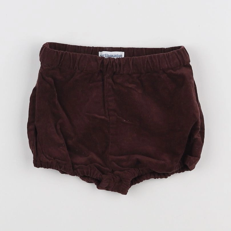 Vertbaudet - short marron - 6 mois