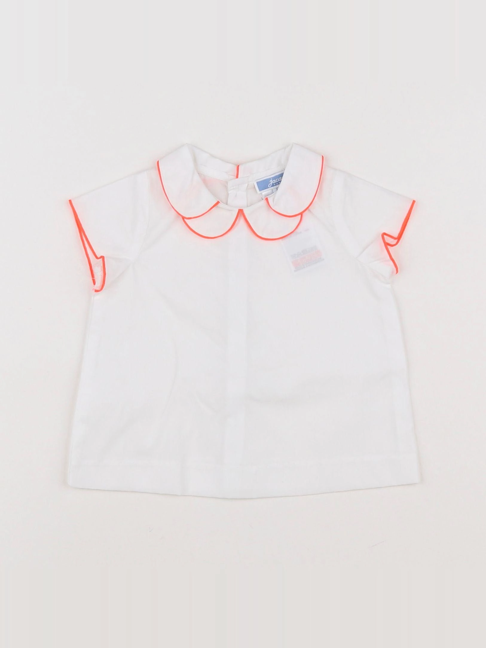 Jacadi - blouse blanc, orange - 6 mois