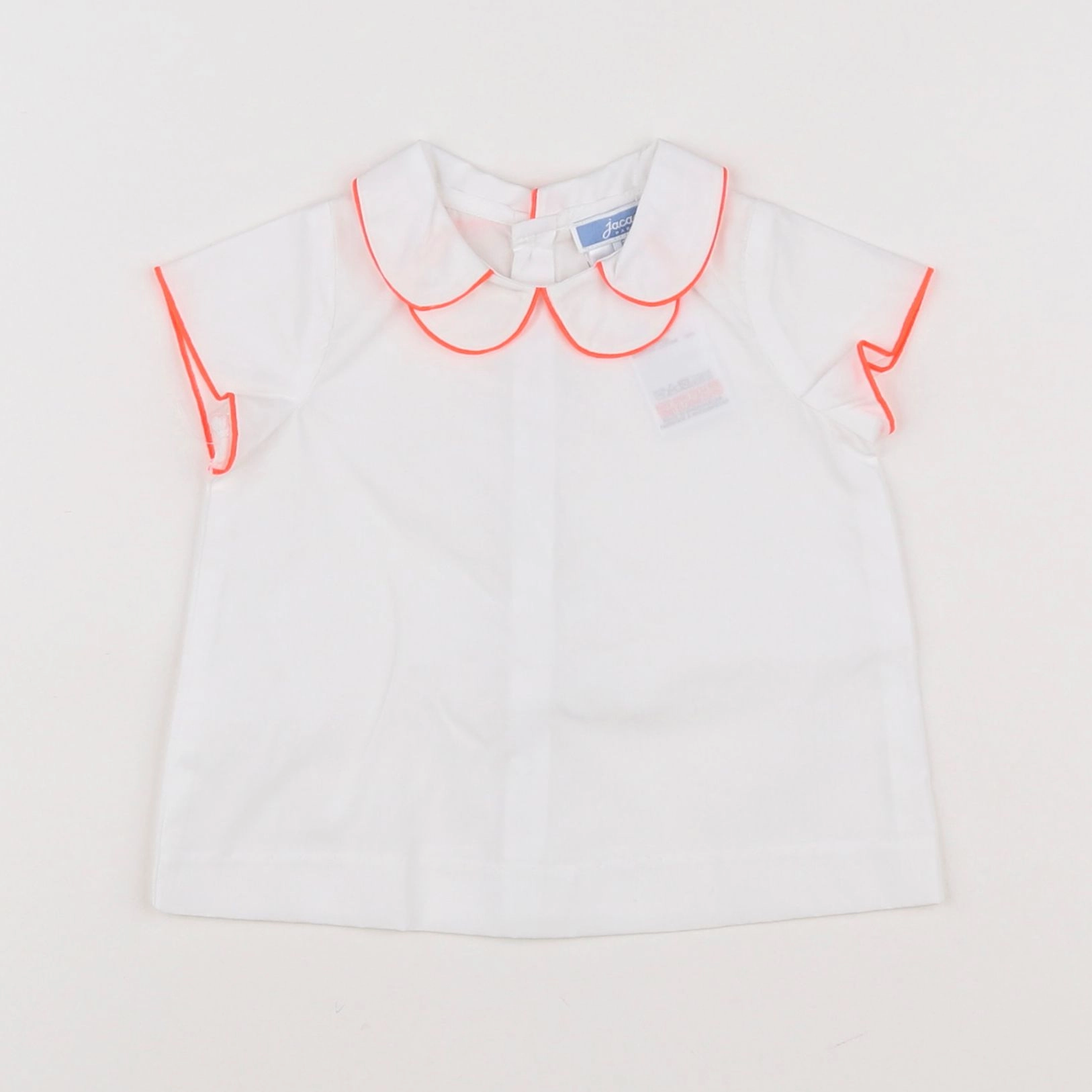 Jacadi - blouse blanc, orange - 6 mois