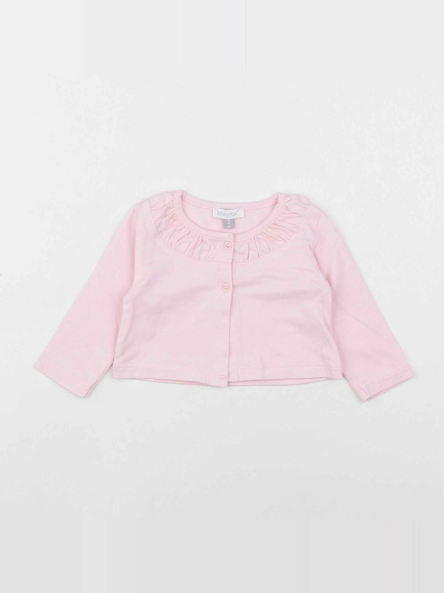Absorba - gilet rose - 3 mois