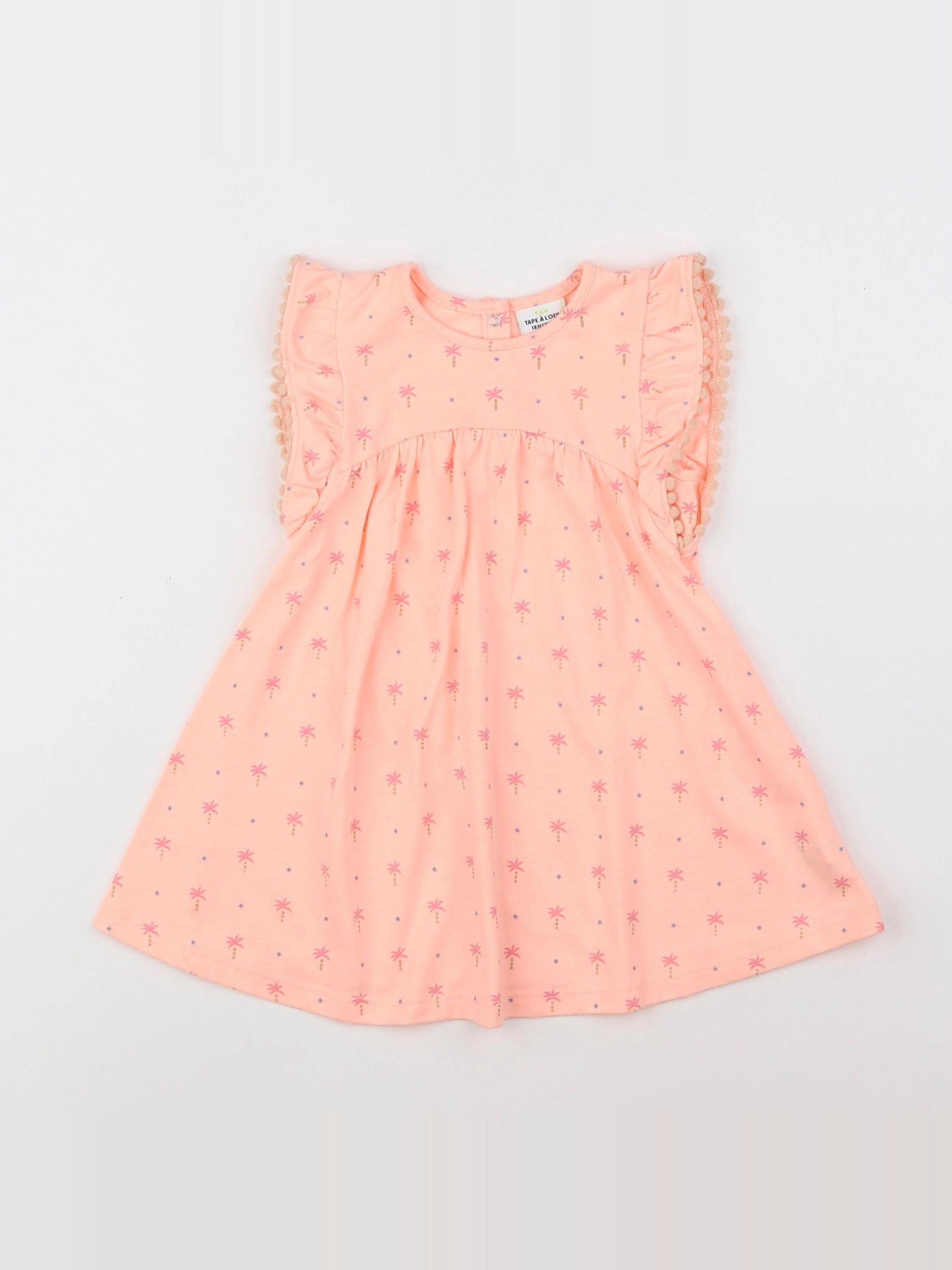 Tape à l'oeil - robe orange - 18 mois