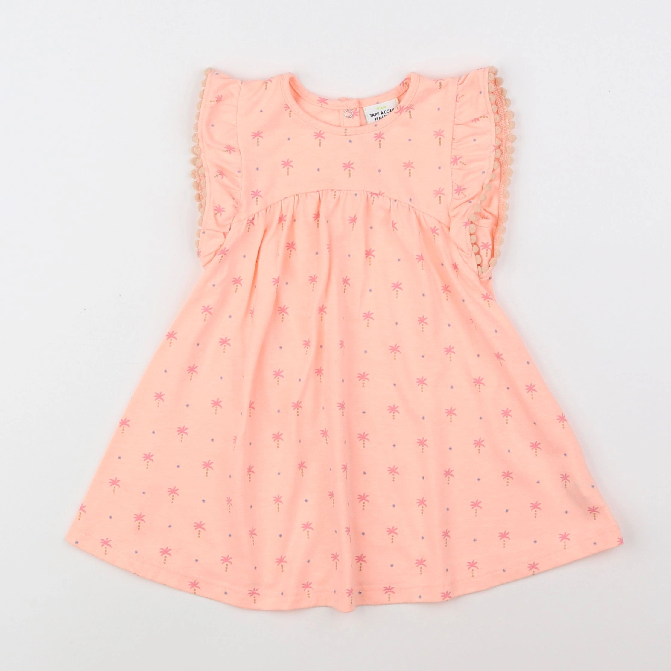 Tape à l'oeil - robe orange - 18 mois